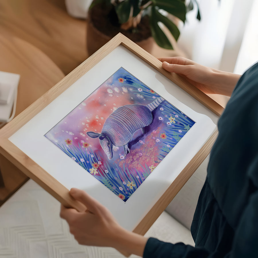 The Armadillo (Southwest Critters) - Fine Art Print