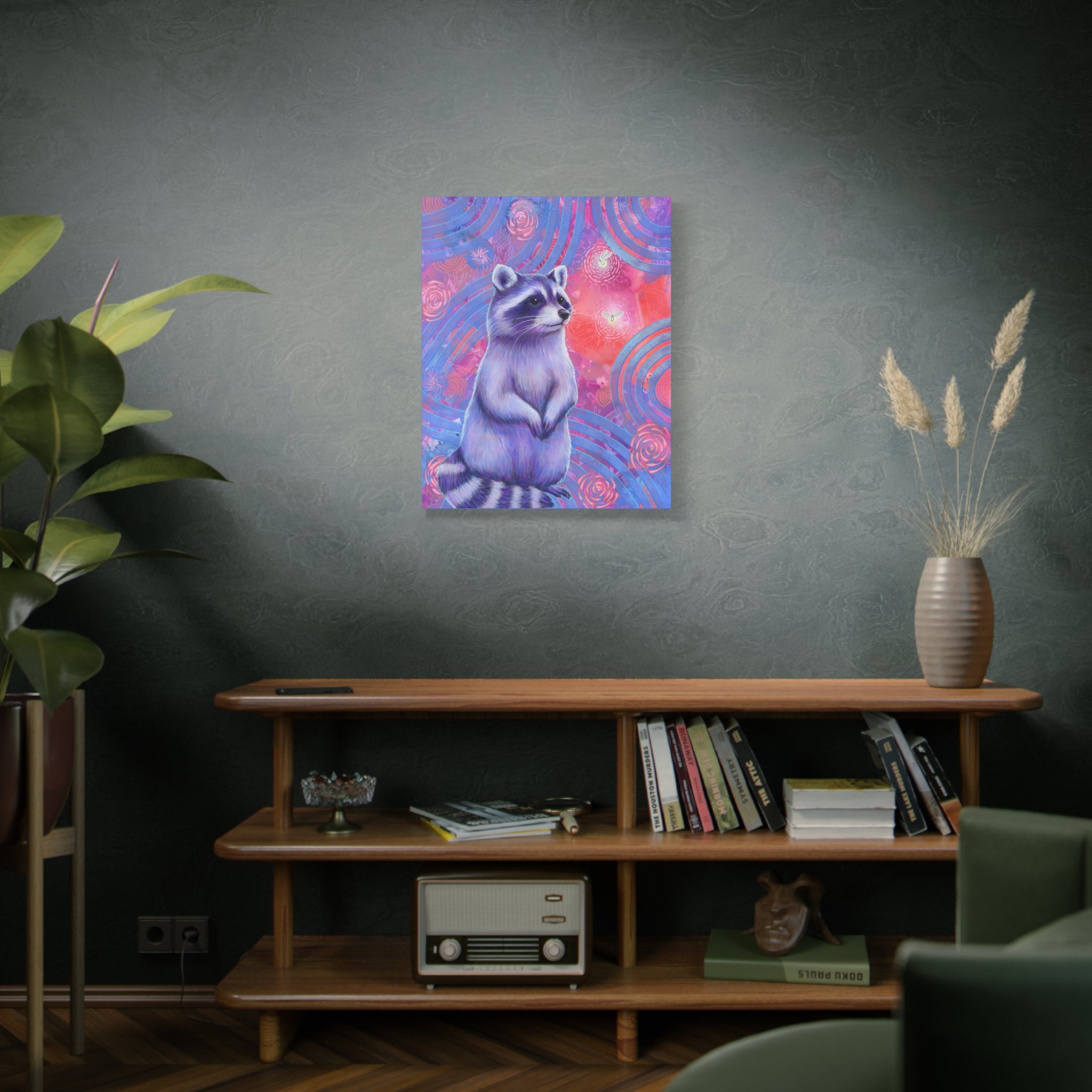 Curious Raccoon Canvas Print