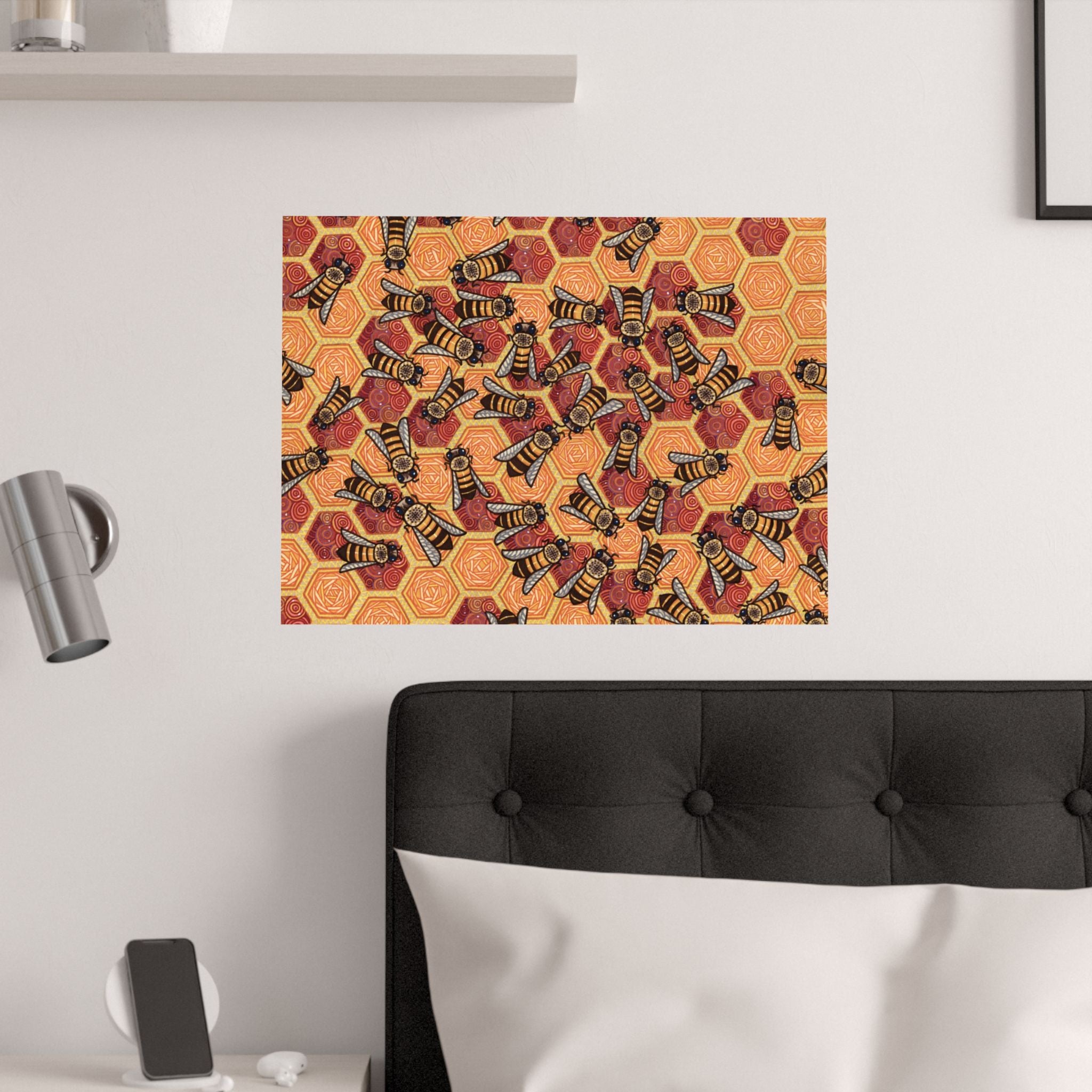 Honeycomb Harmony Poster Print