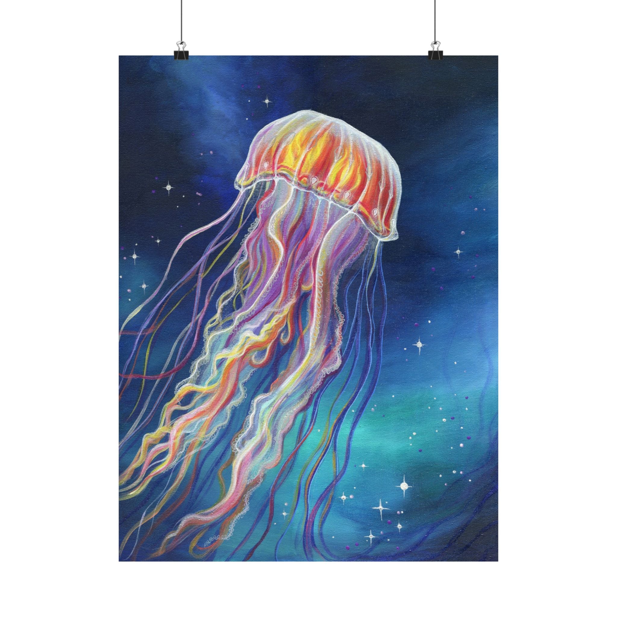 Ethereal Jellyfish Poster Print