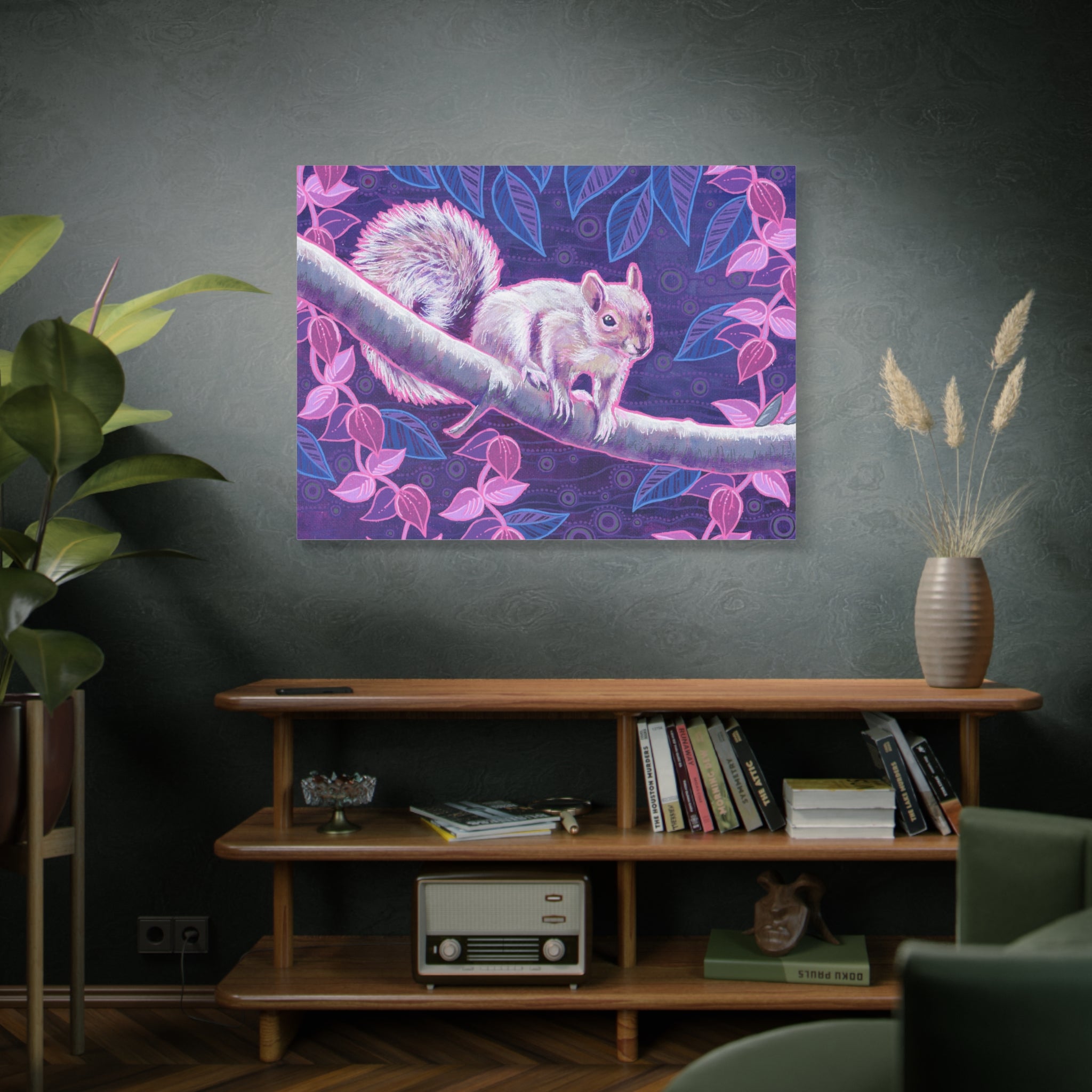 Shy Squirrel Canvas Print