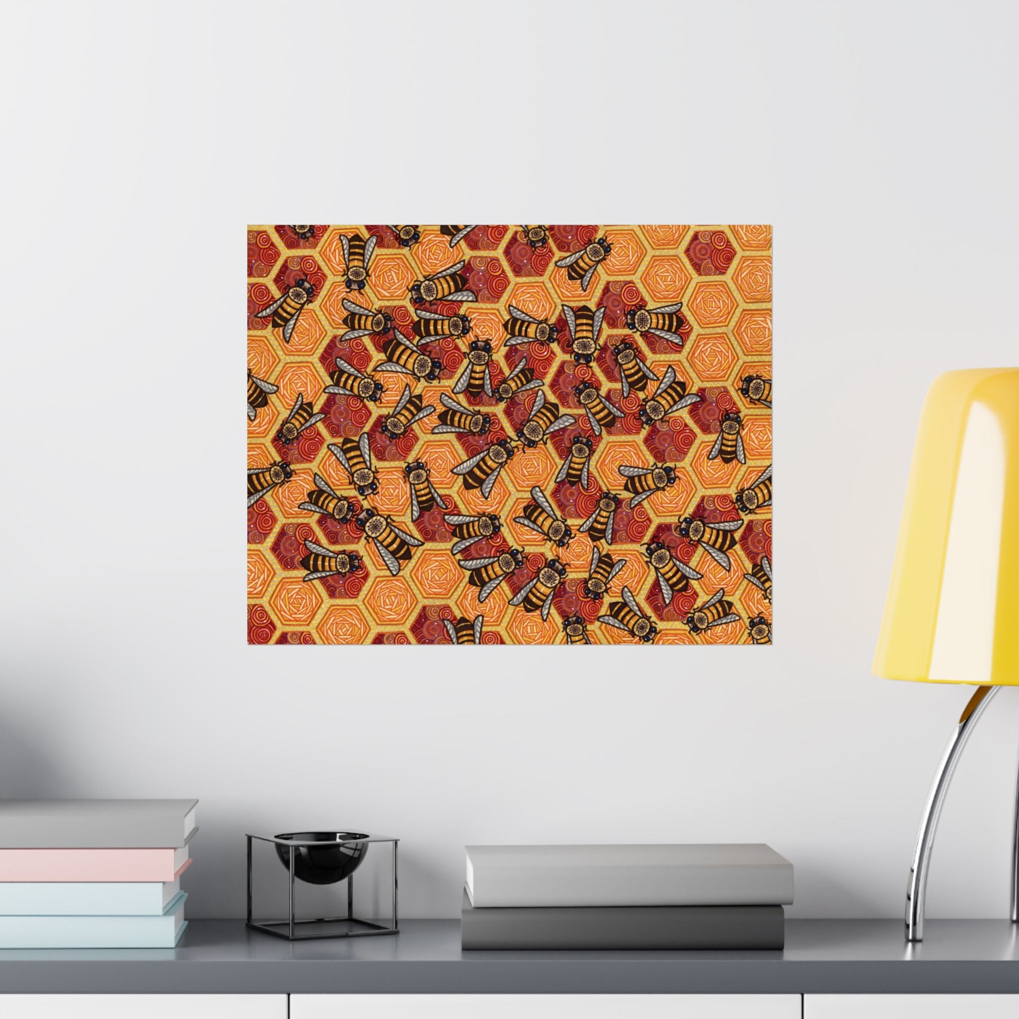 Honeycomb Harmony Poster Print