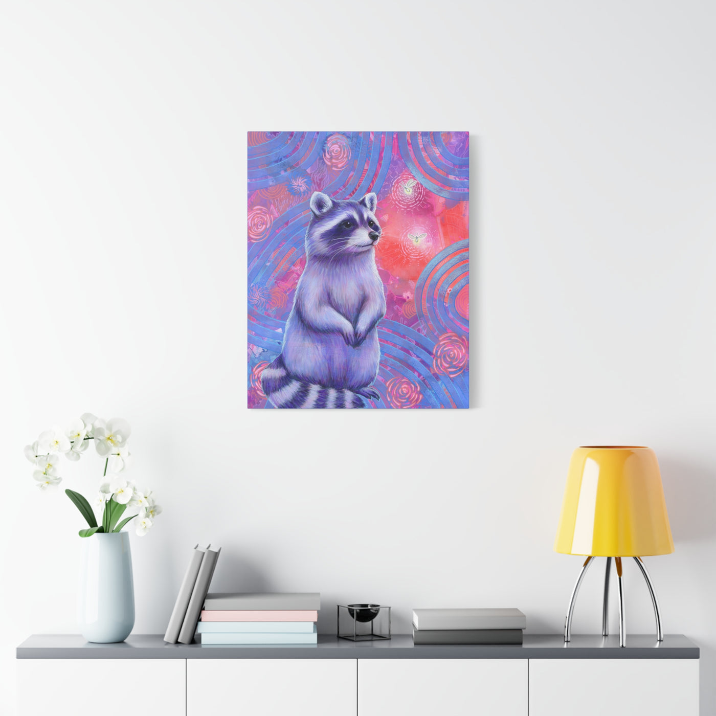 Curious Raccoon Canvas Print