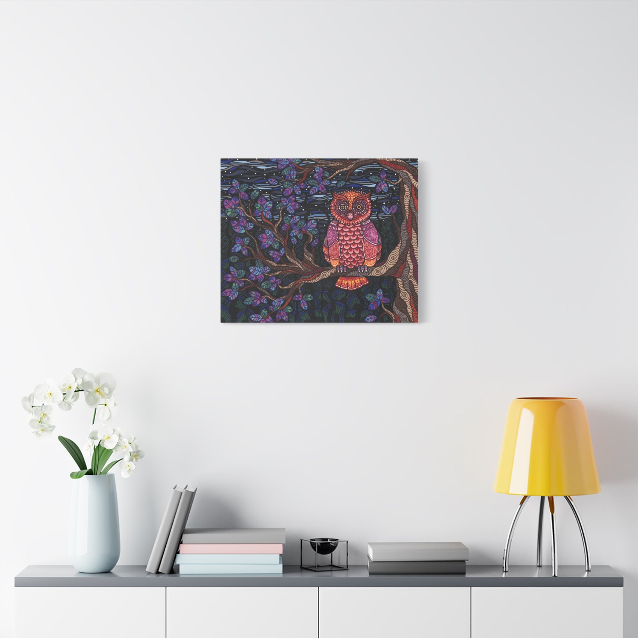 Owl Tree Canvas Print