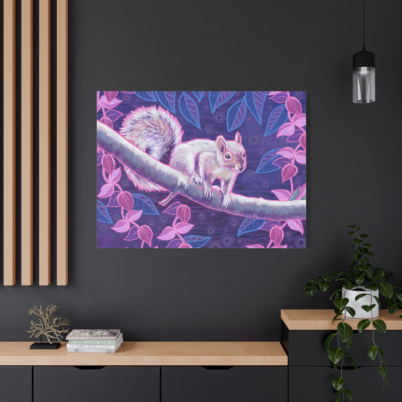Shy Squirrel Canvas Print