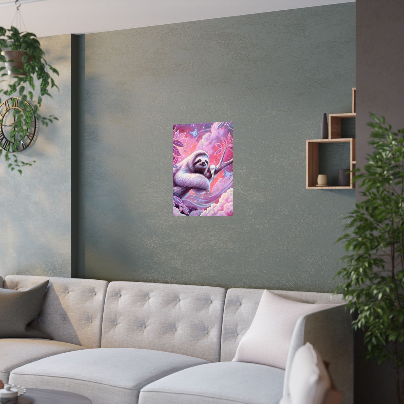 Stargazer Sloth Poster Print
