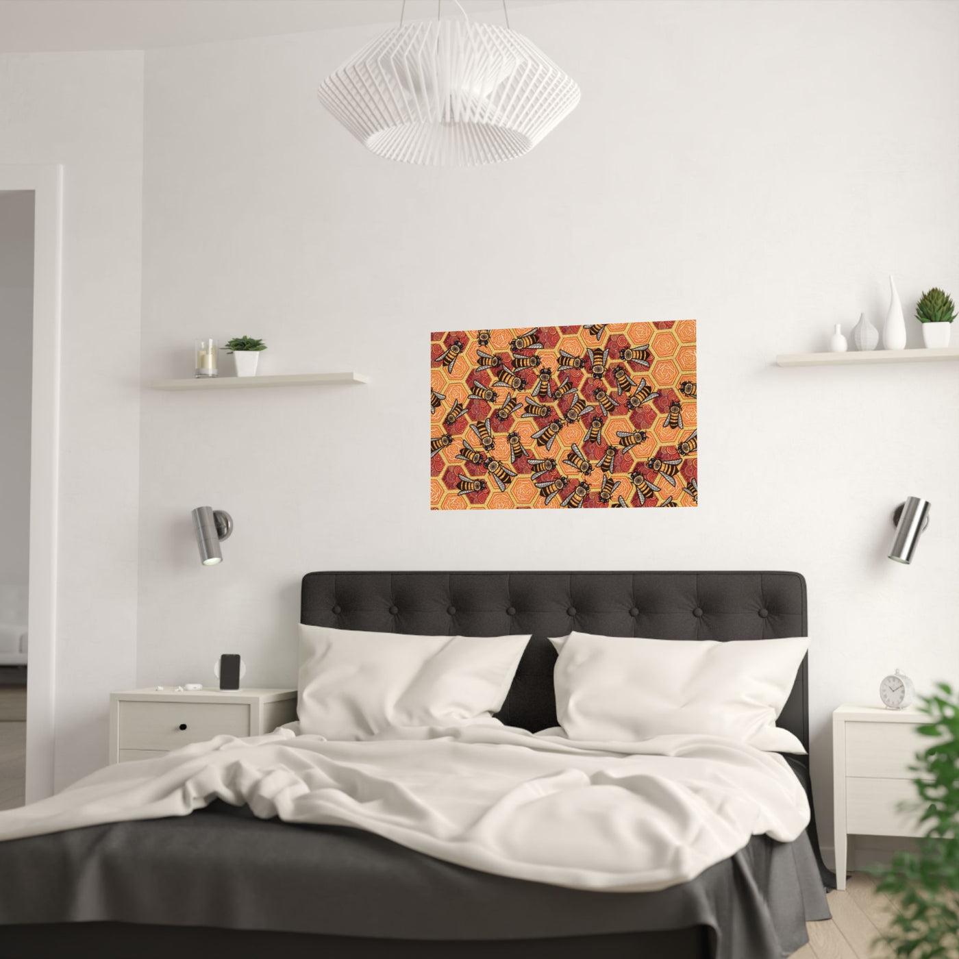 Honeycomb Harmony Poster Print
