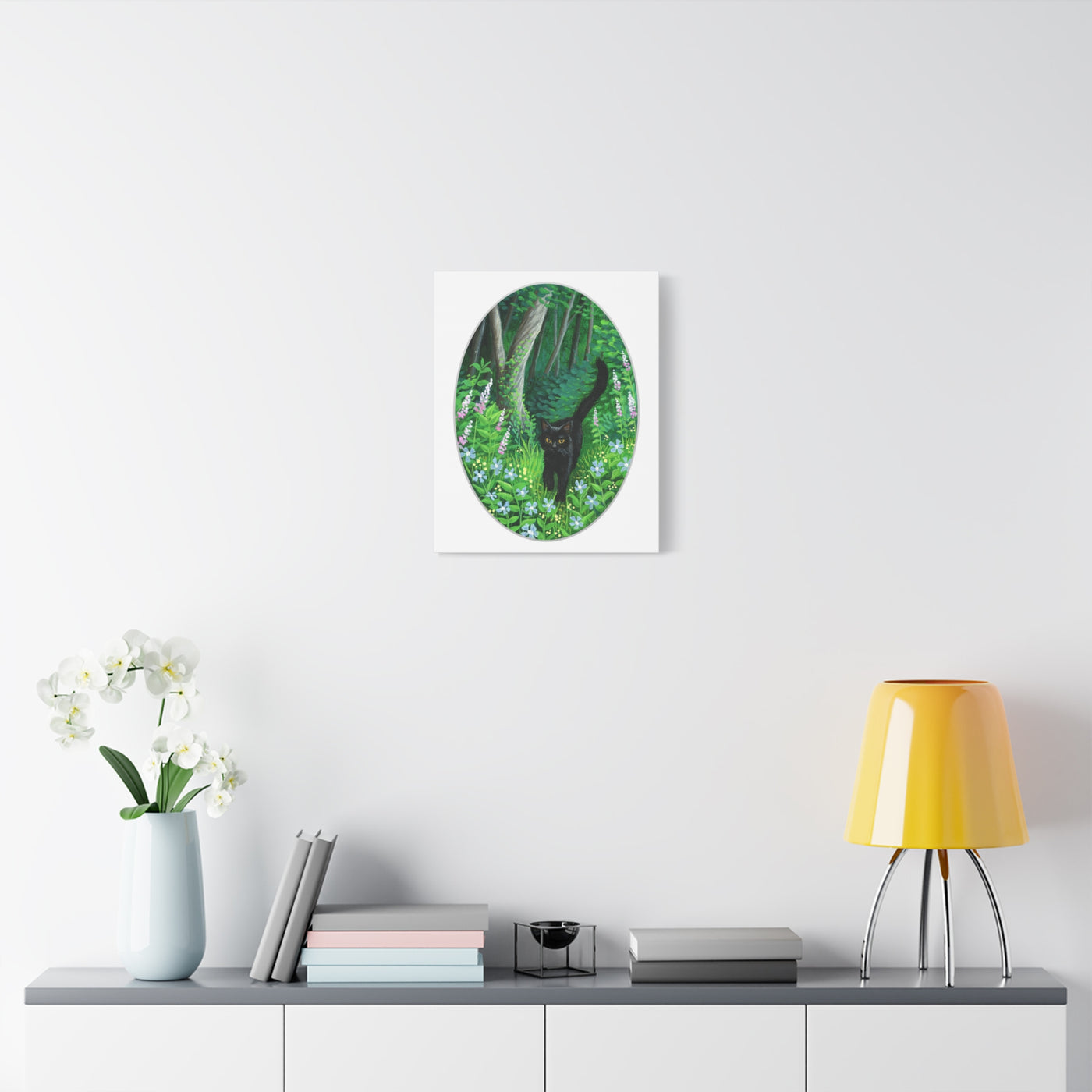 Whiskered Welcome Canvas Print