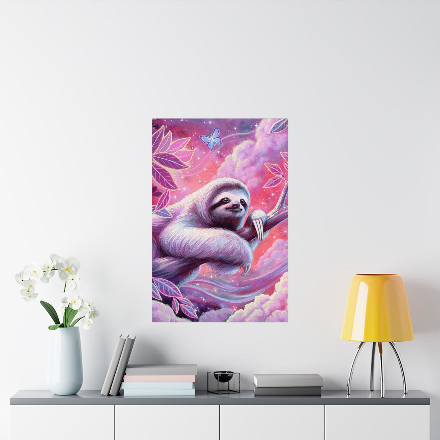 Stargazer Sloth Poster Print