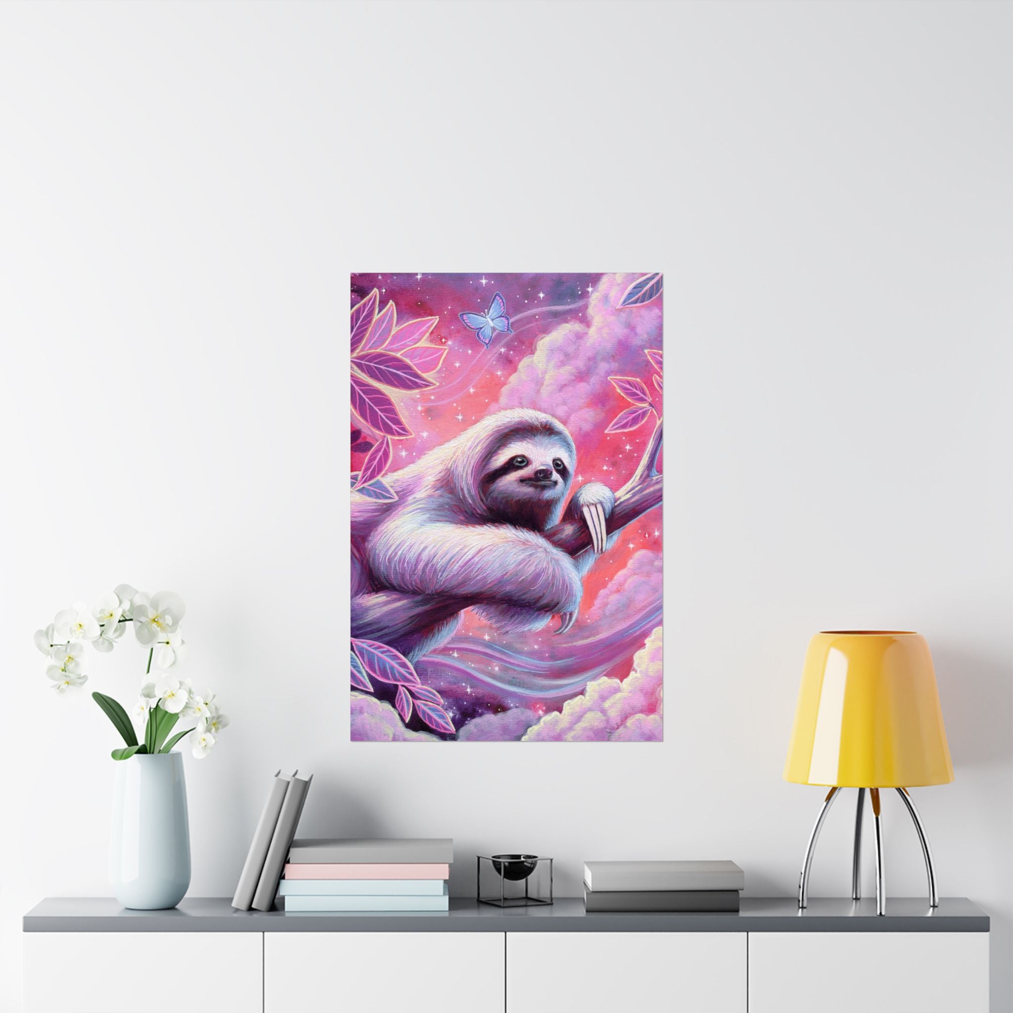 Stargazer Sloth Poster Print