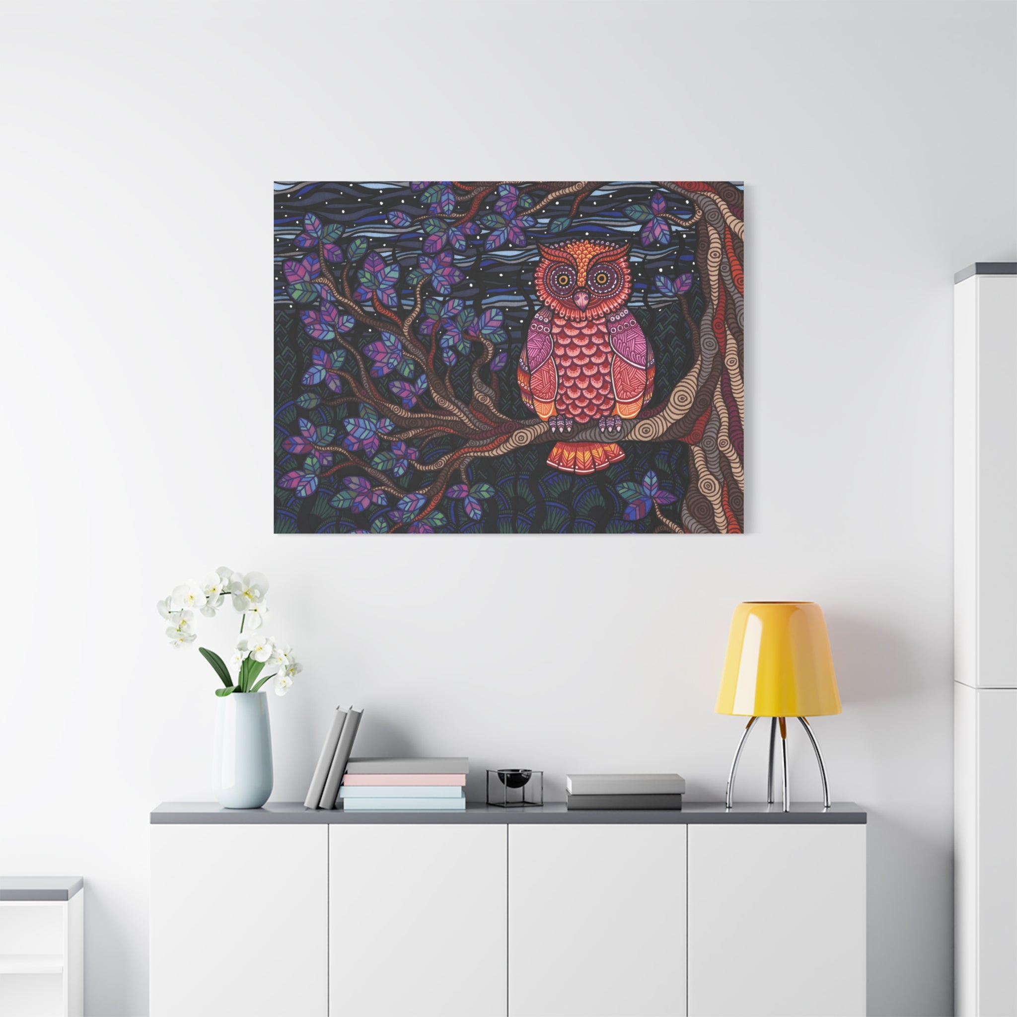 Owl Tree Canvas Print