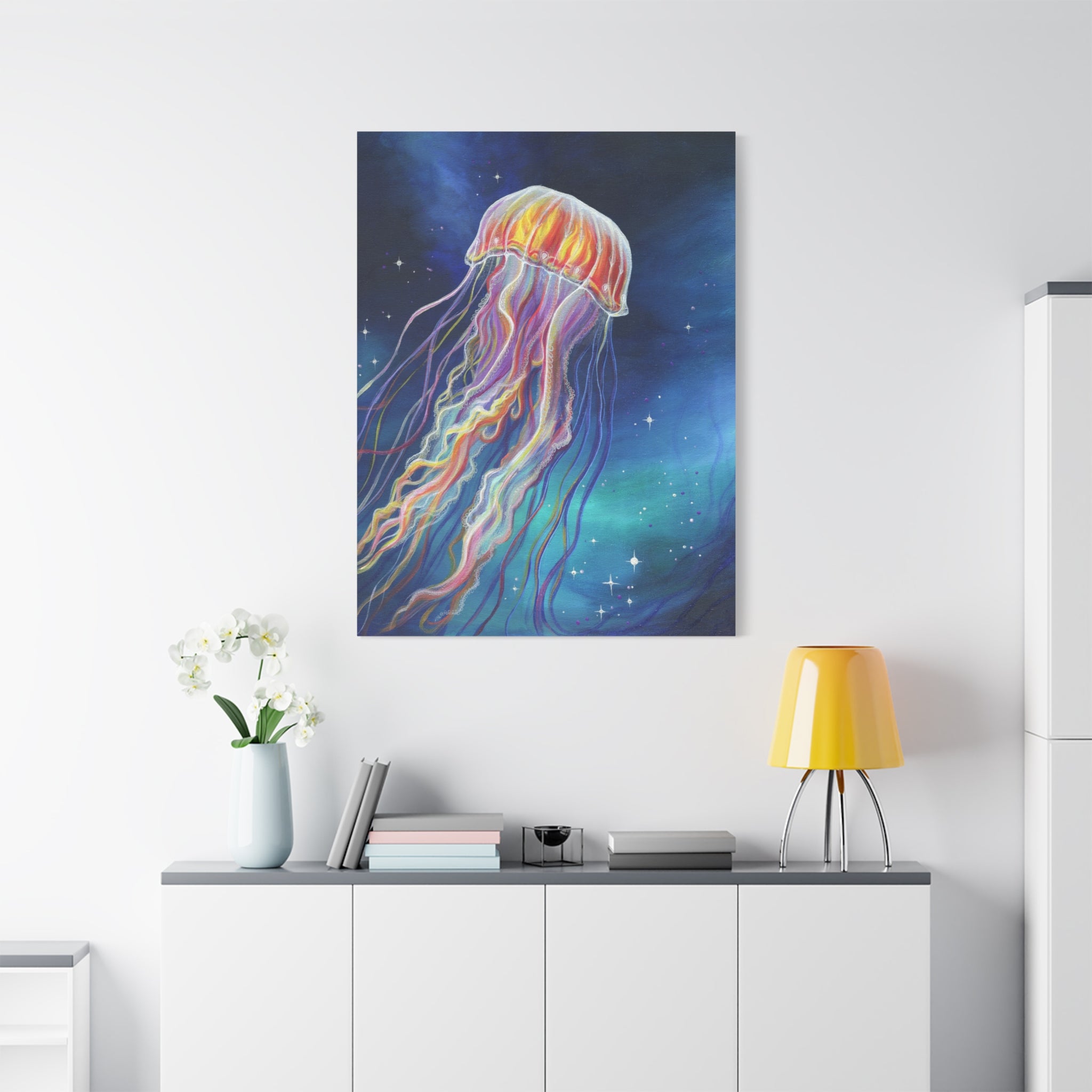 Ethereal Jellyfish Canvas Print