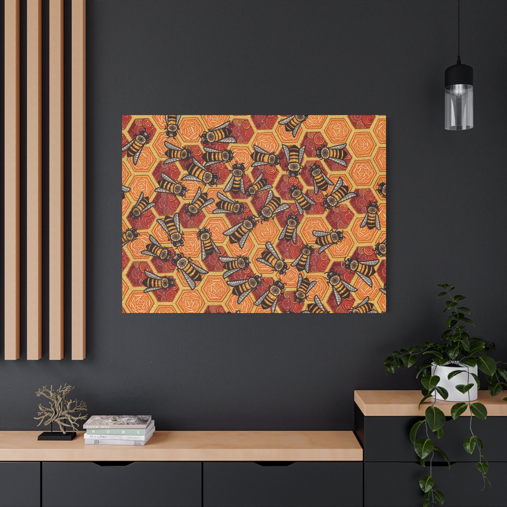 Honeycomb Harmony Canvas Print