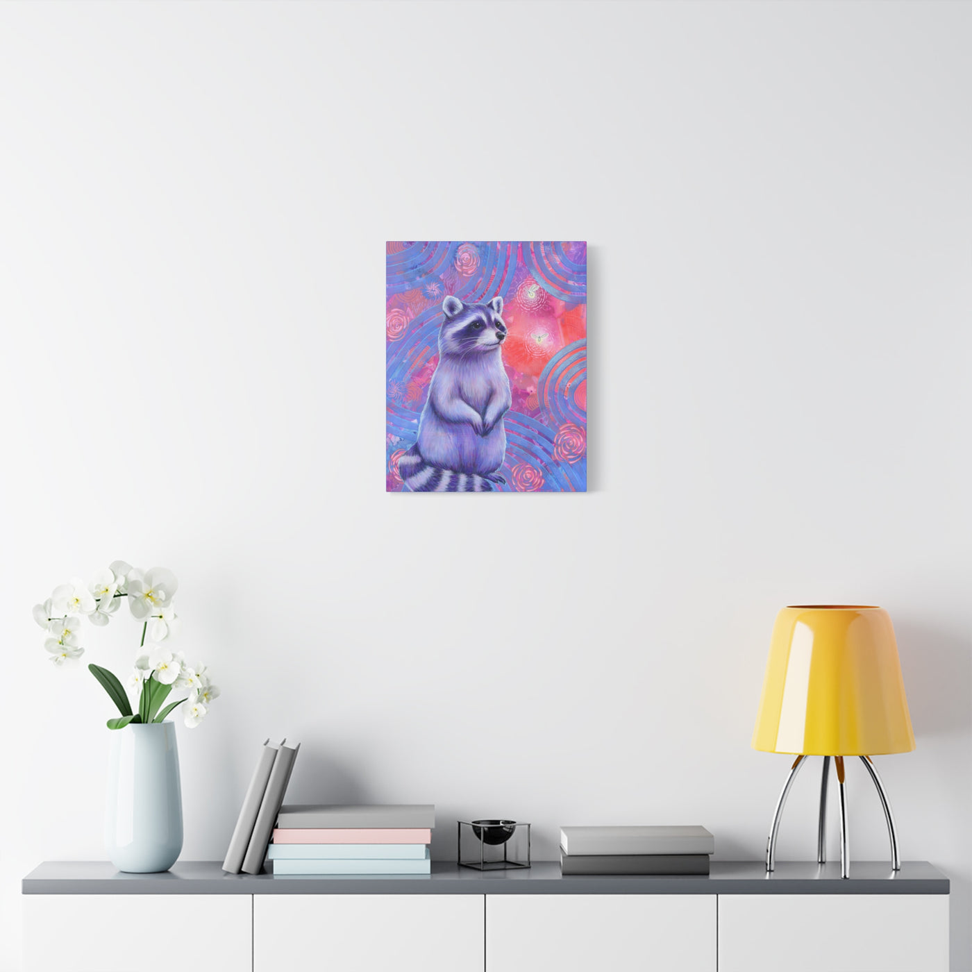 Curious Raccoon Canvas Print