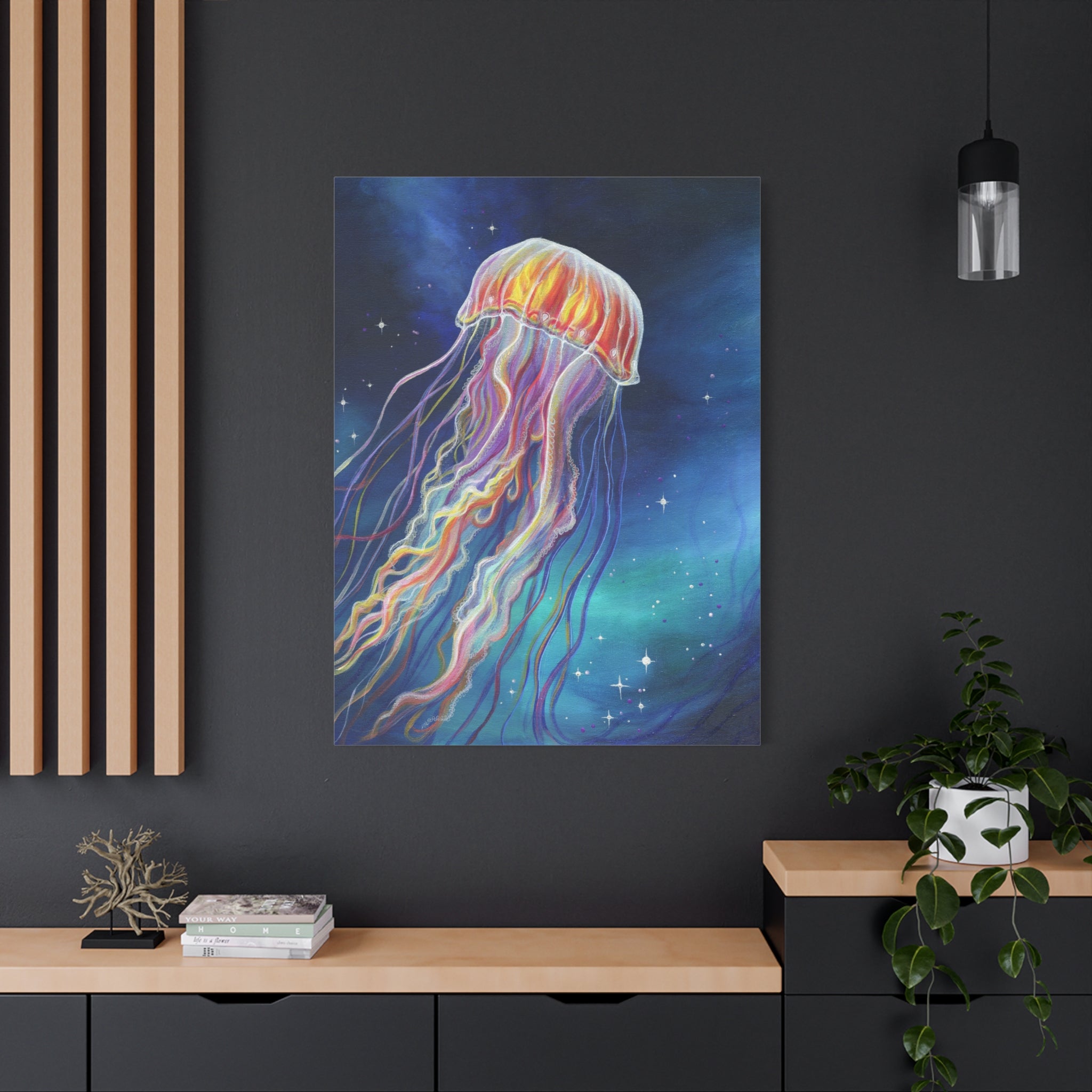 Ethereal Jellyfish Canvas Print