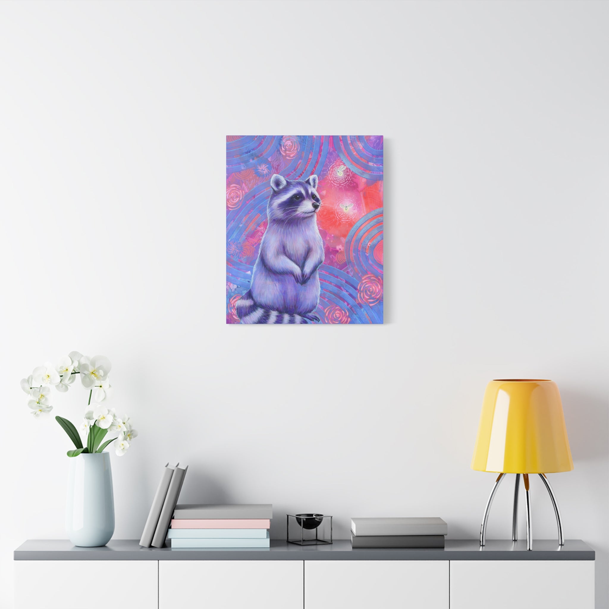 Curious Raccoon Canvas Print