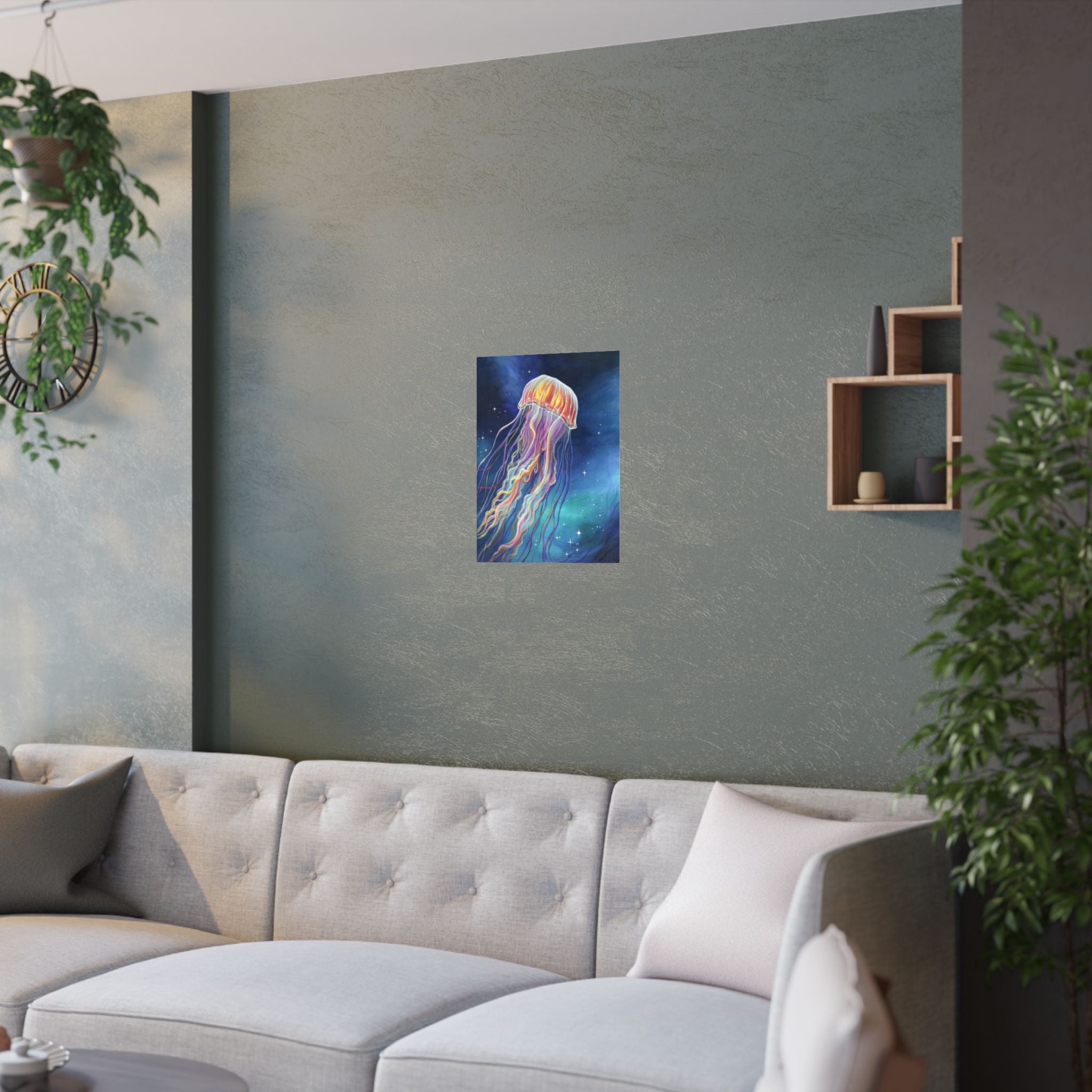 Ethereal Jellyfish Poster Print