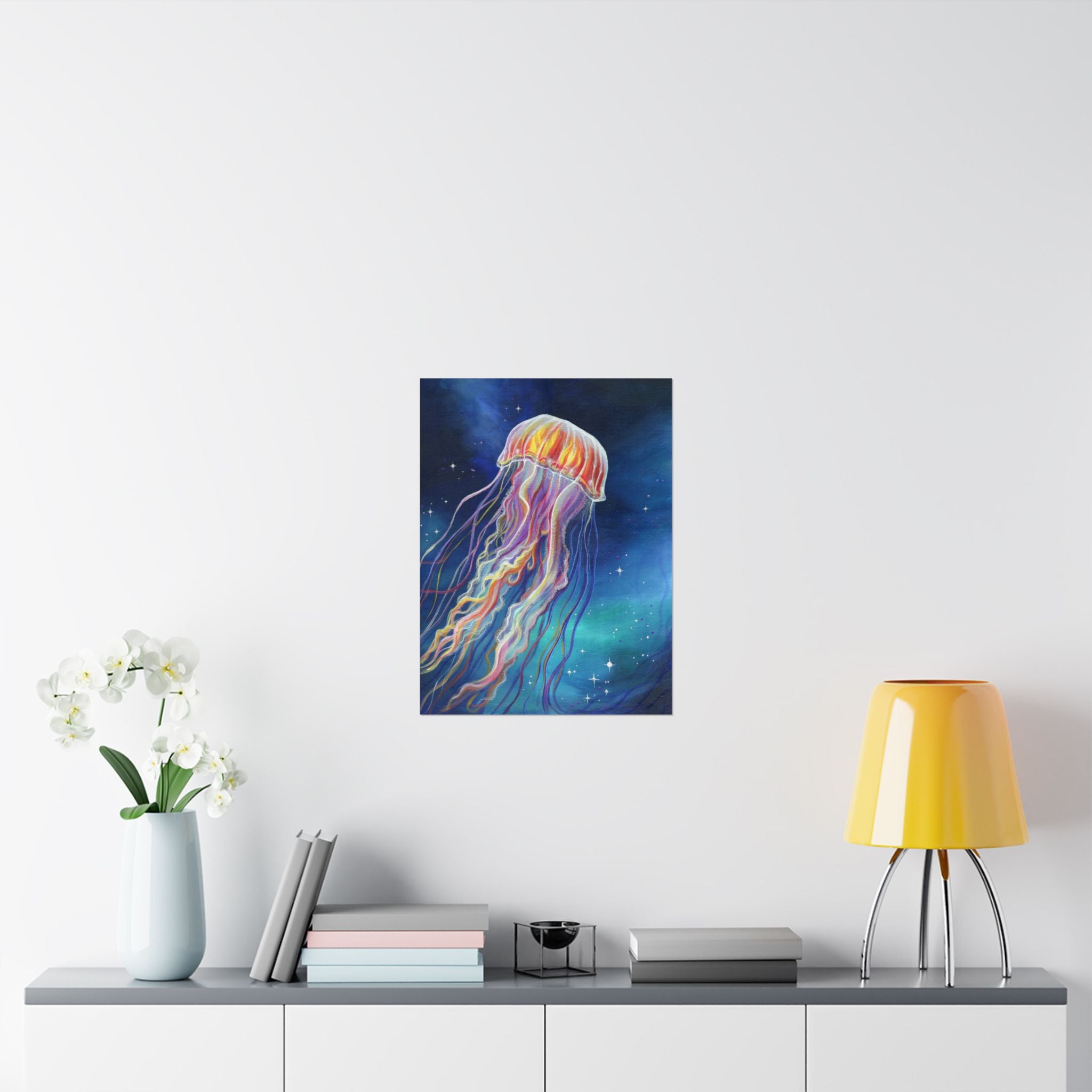 Ethereal Jellyfish Poster Print