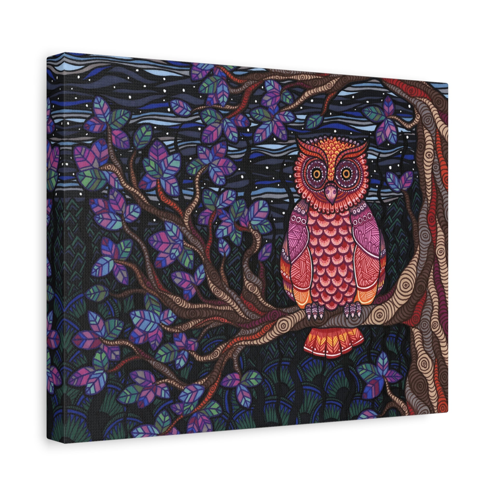 Owl Tree Canvas Print