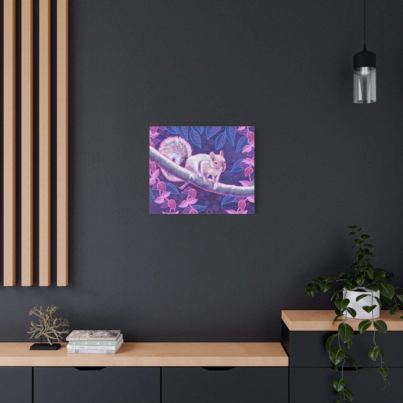 Shy Squirrel Canvas Print