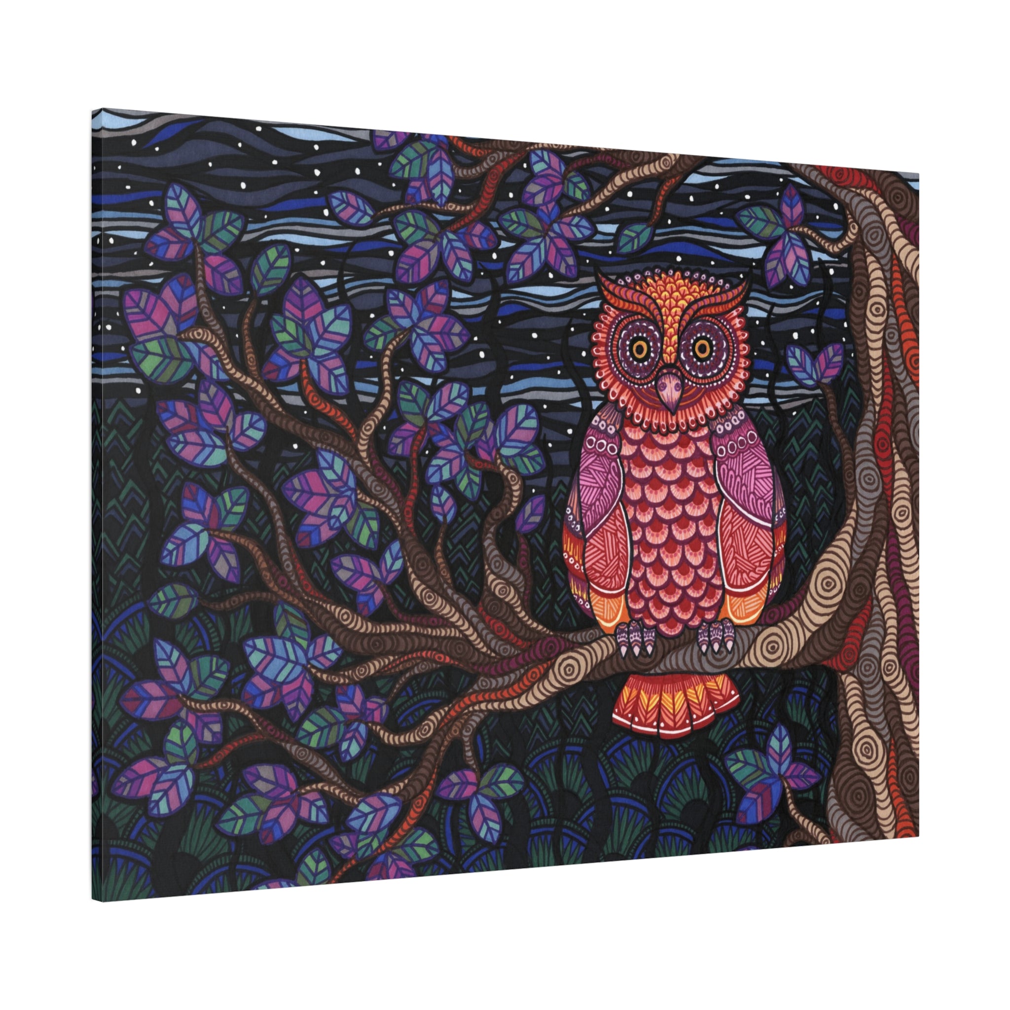 Owl Tree Canvas Print