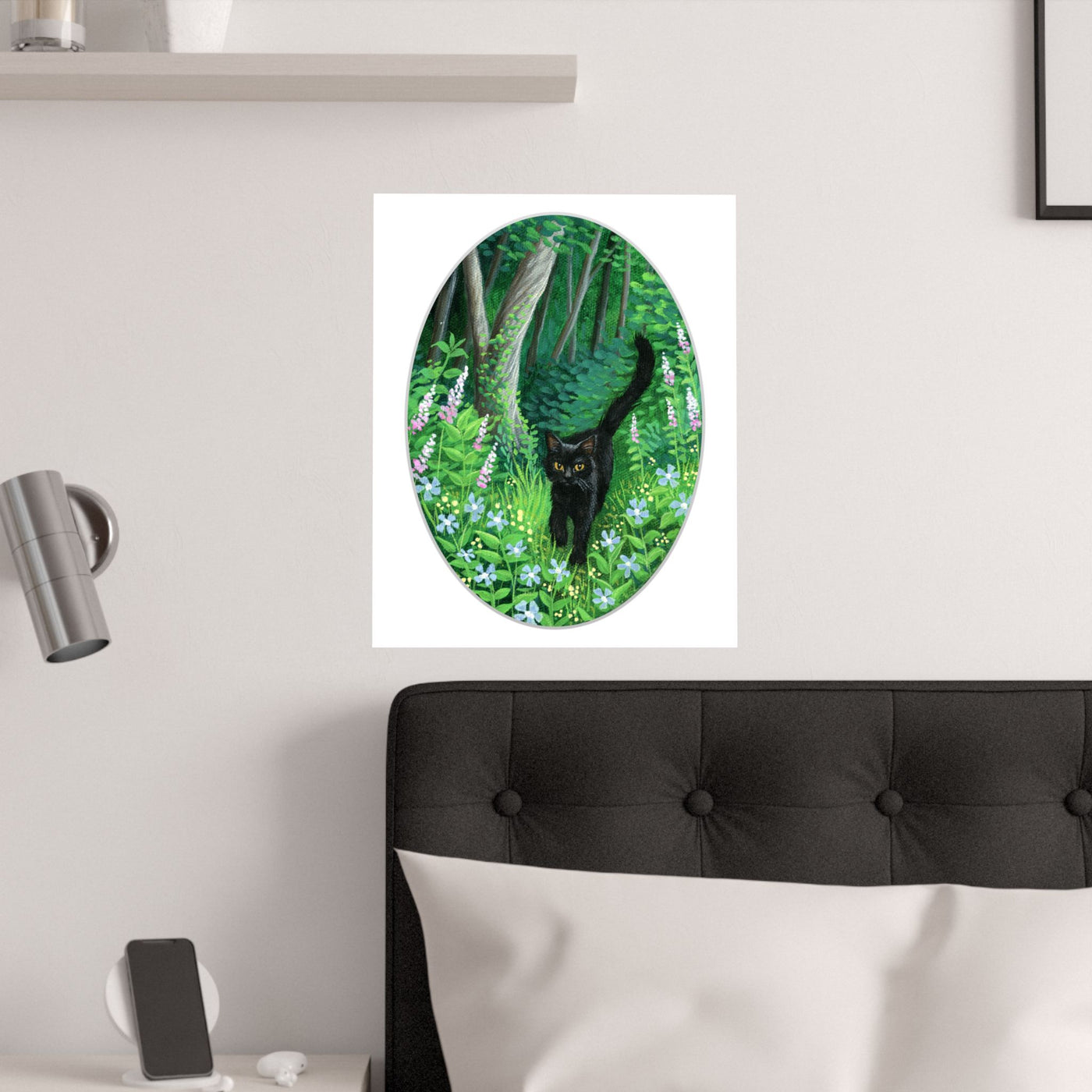Whiskered Welcome Poster Print