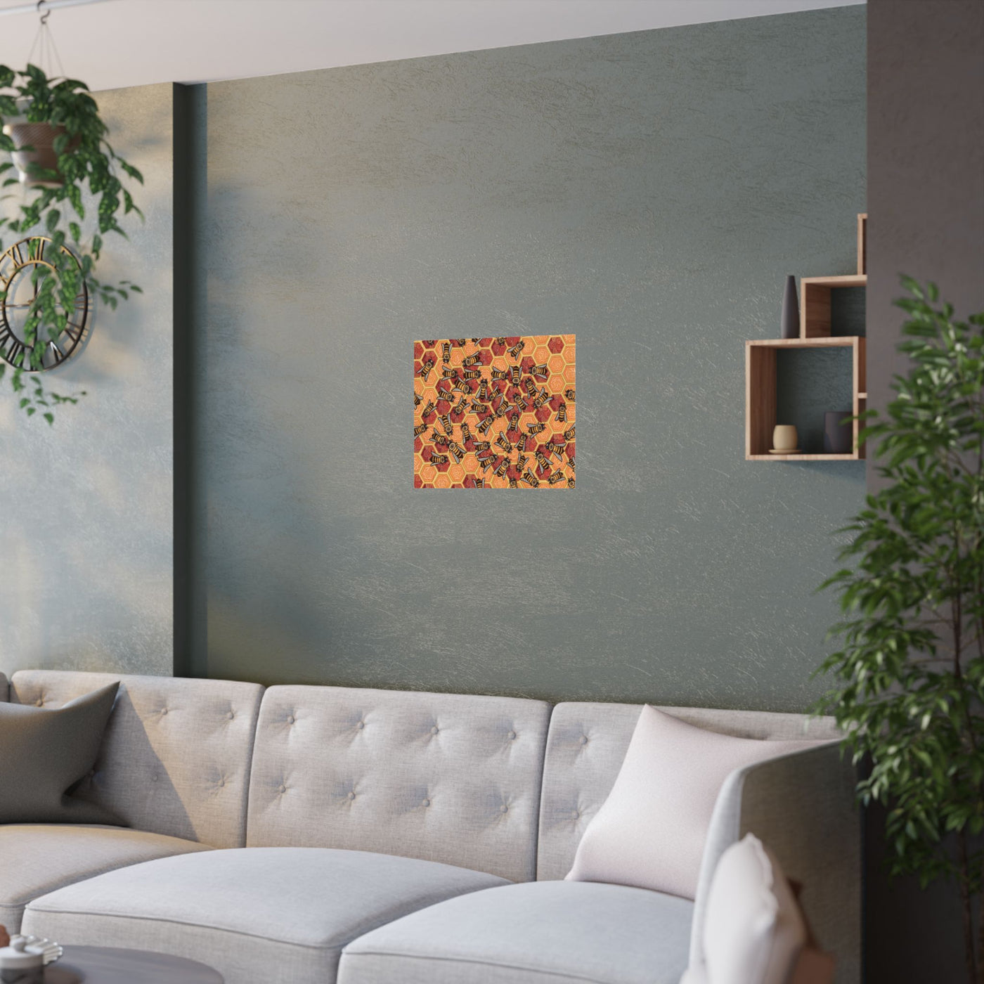 Honeycomb Harmony Poster Print