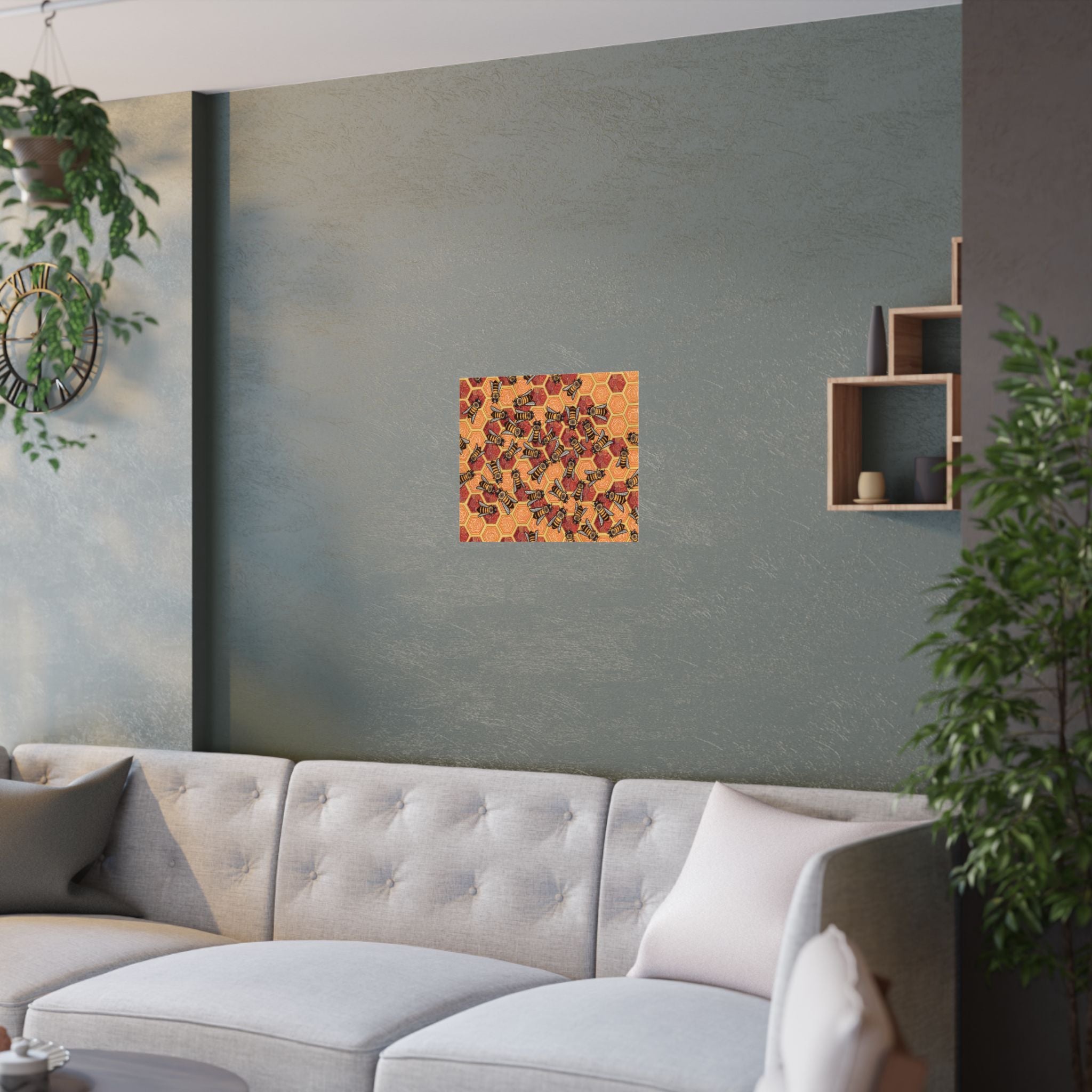 Honeycomb Harmony Poster Print