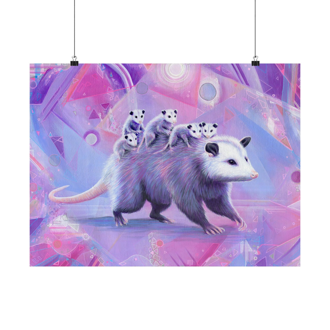 Mama Opossum Poster Print