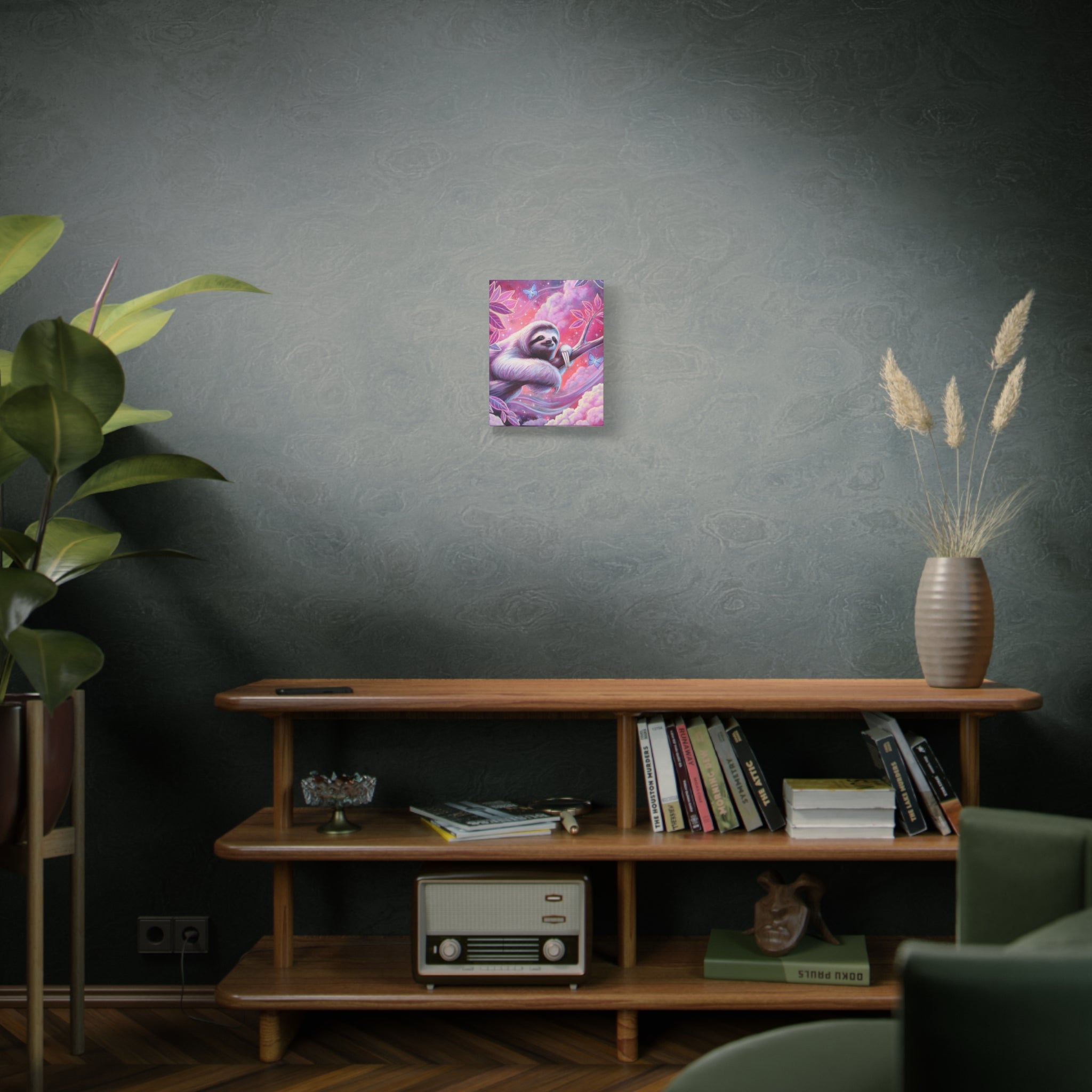 Stargazer Sloth Canvas Print
