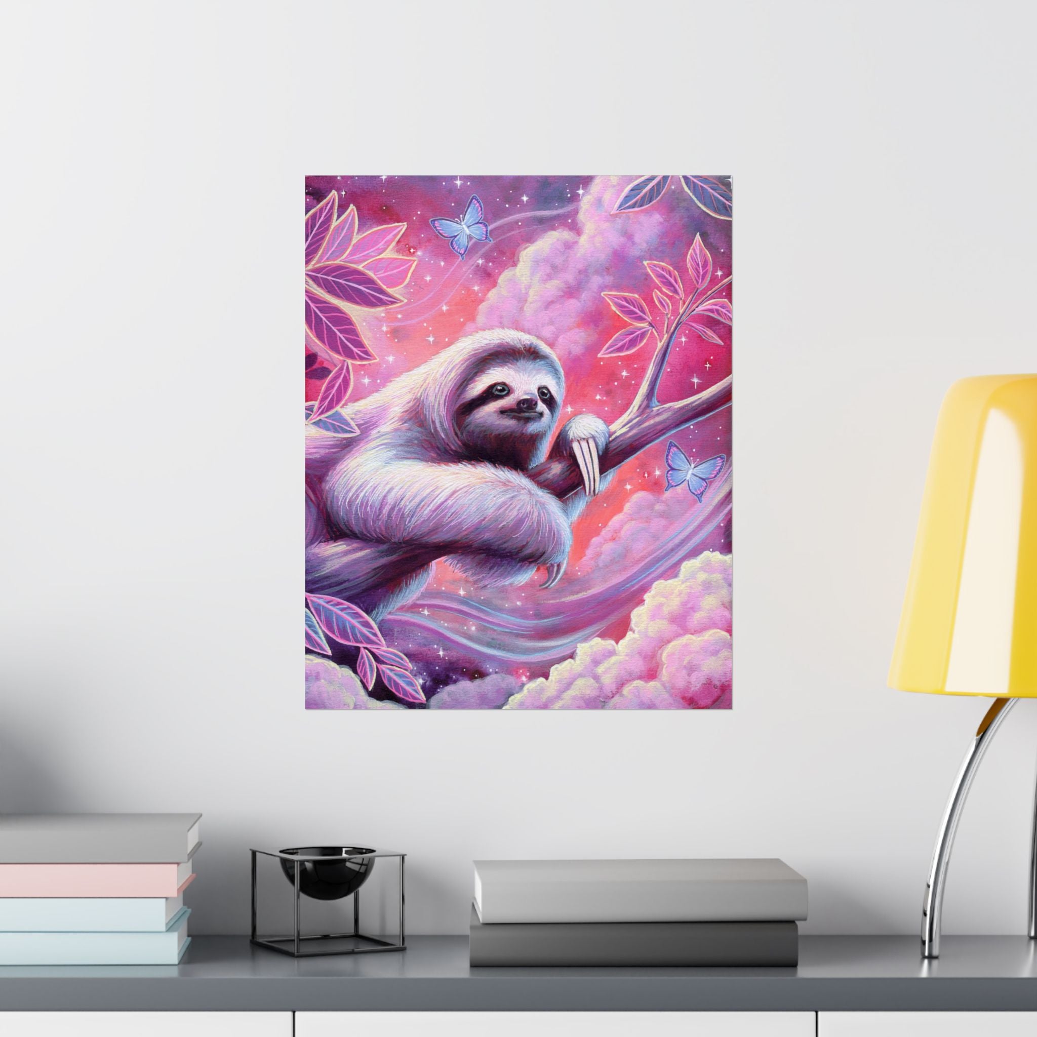 Stargazer Sloth Poster Print