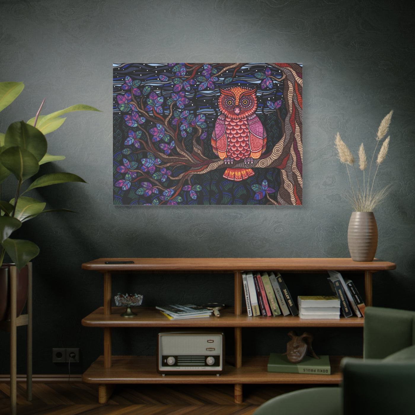 Owl Tree Canvas Print