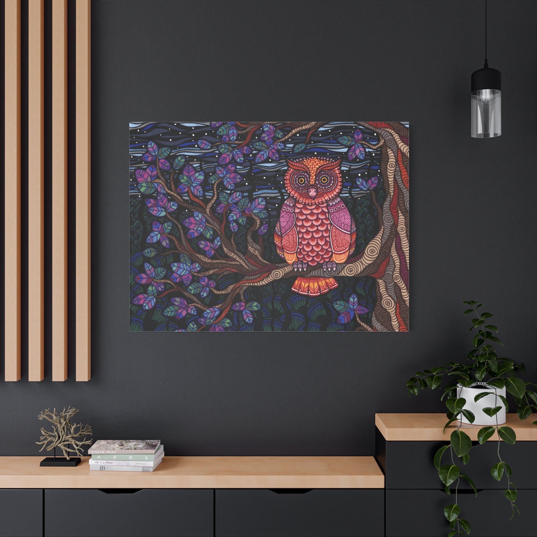 Owl Tree Canvas Print
