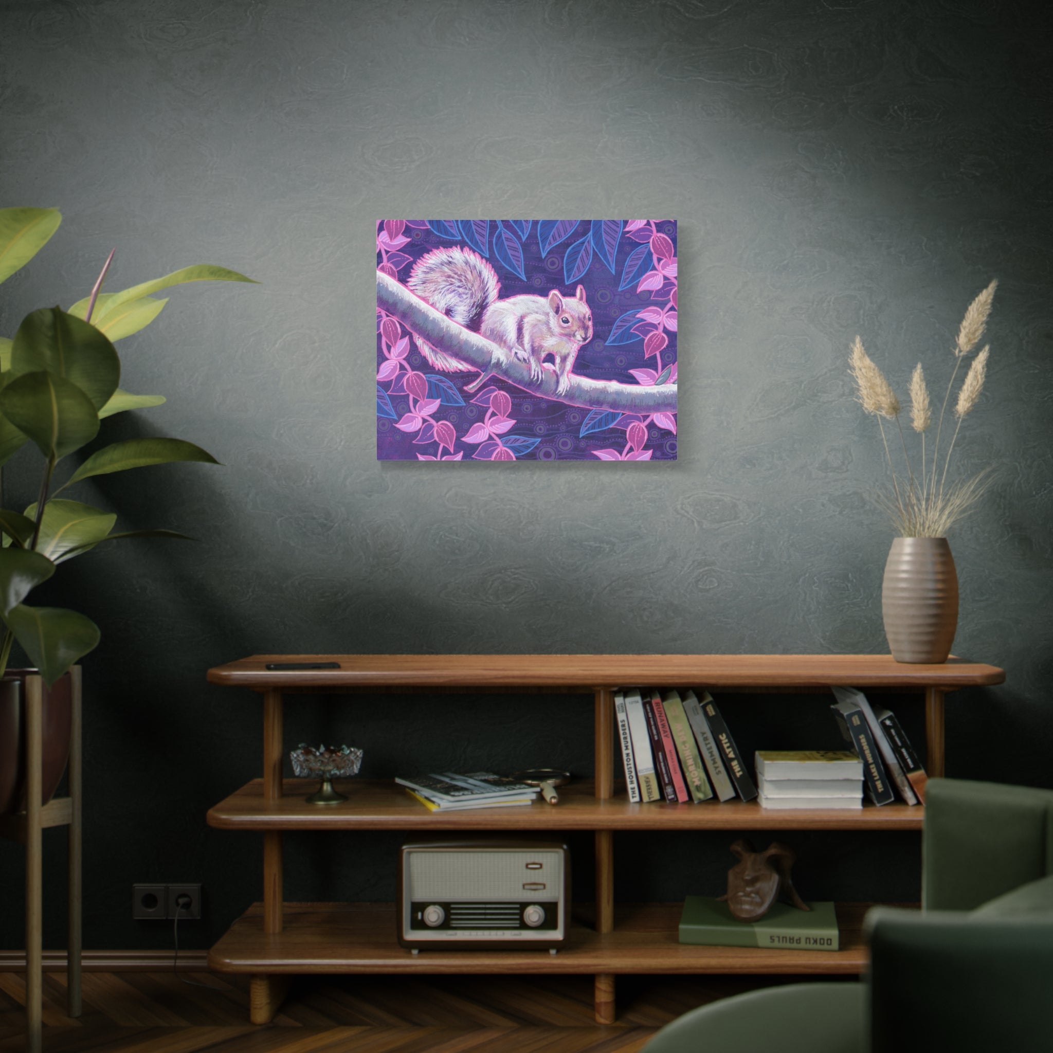 Shy Squirrel Canvas Print