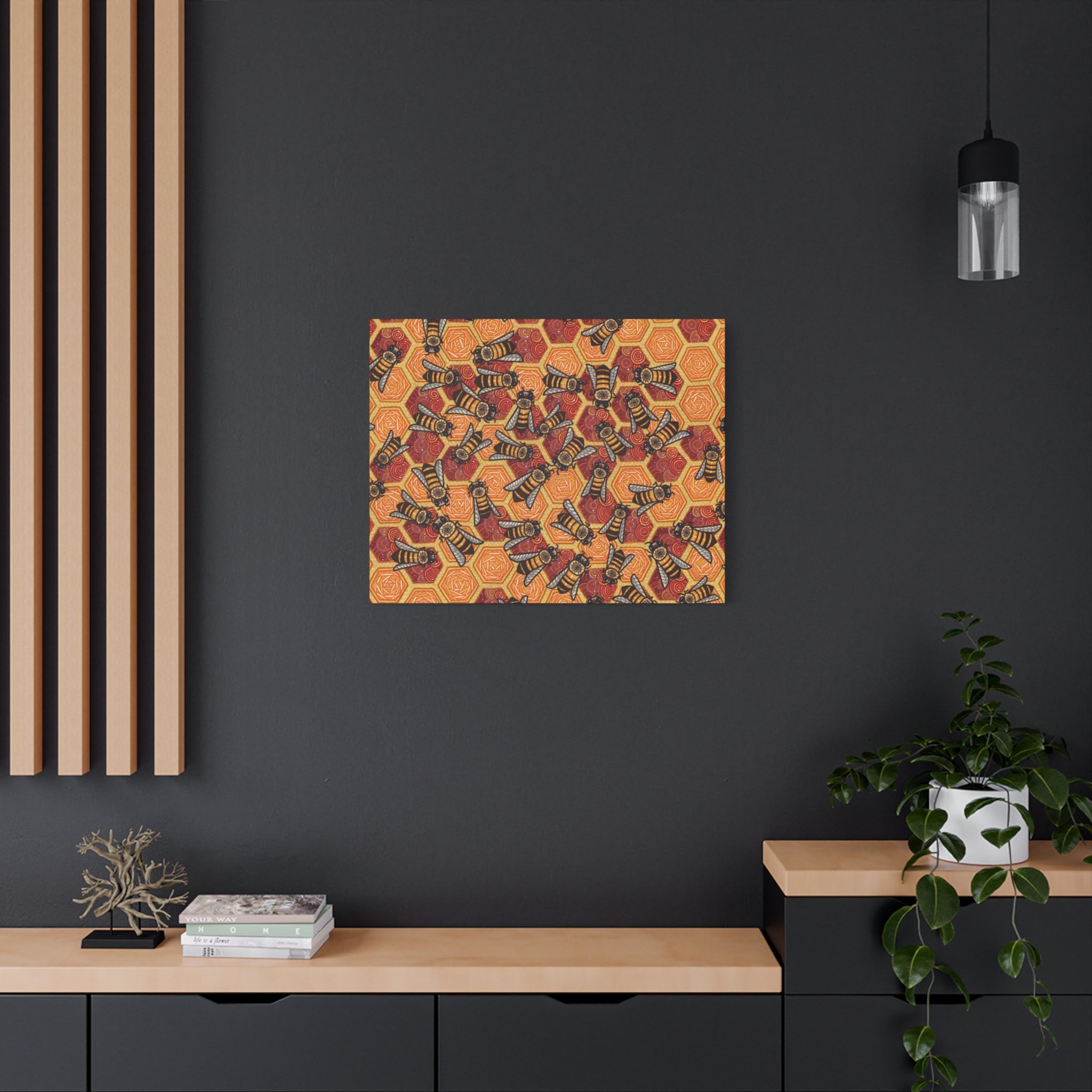Honeycomb Harmony Canvas Print