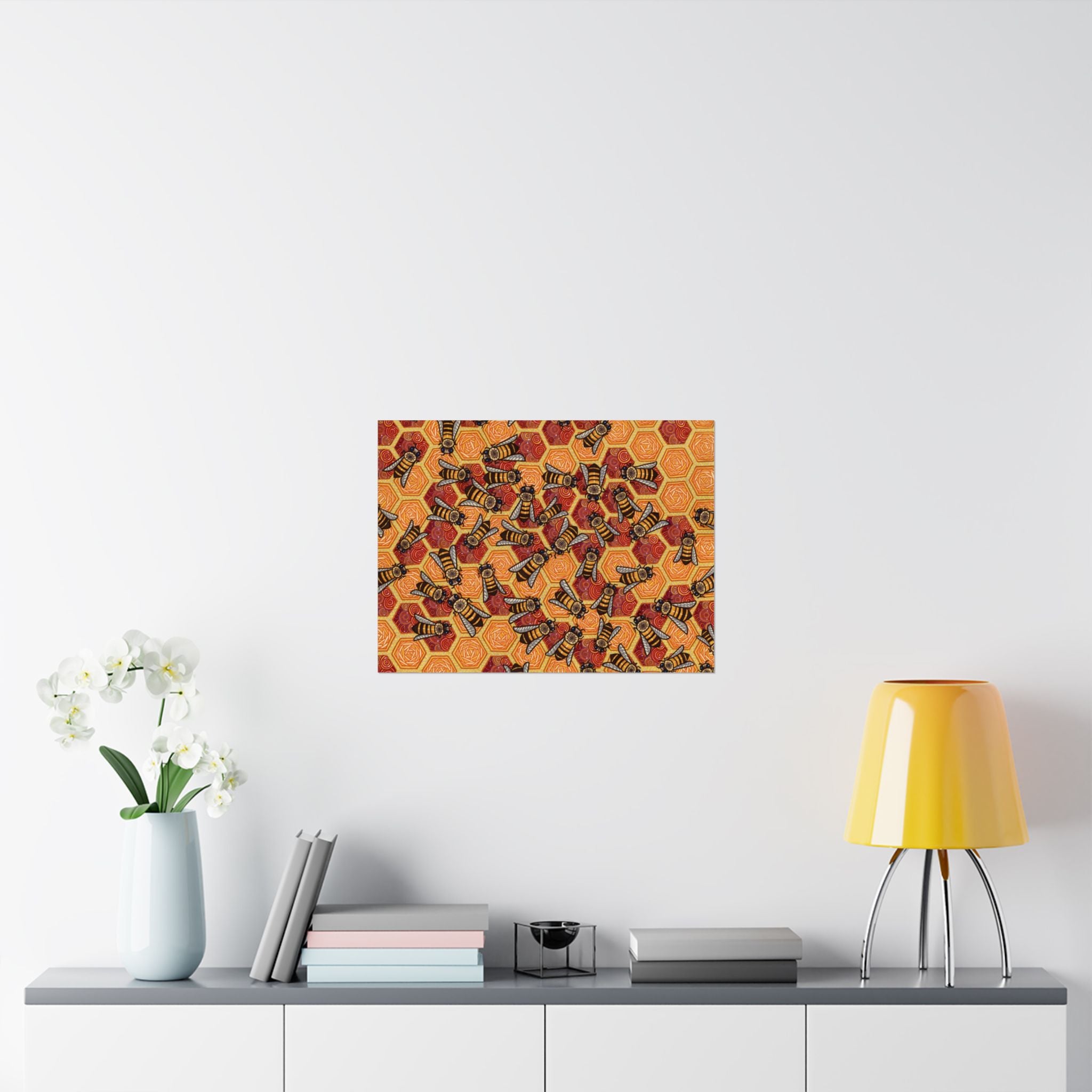 Honeycomb Harmony Poster Print