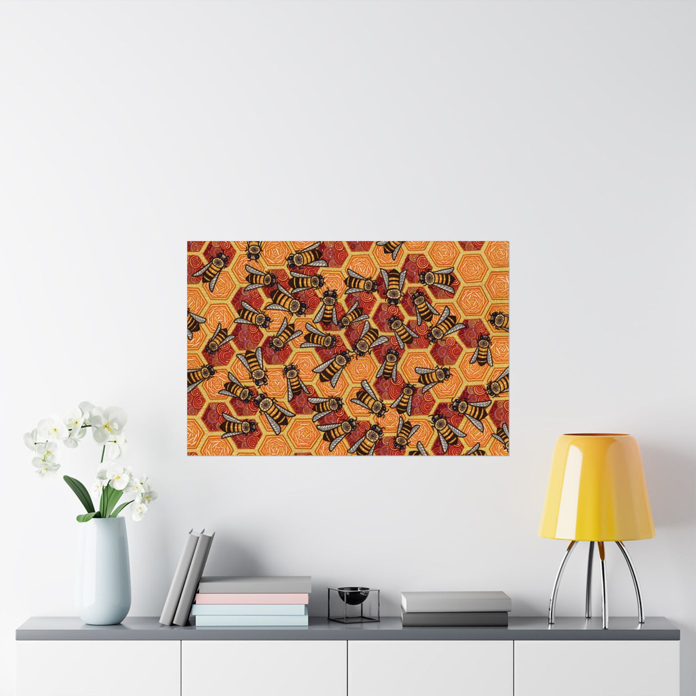 Honeycomb Harmony Poster Print