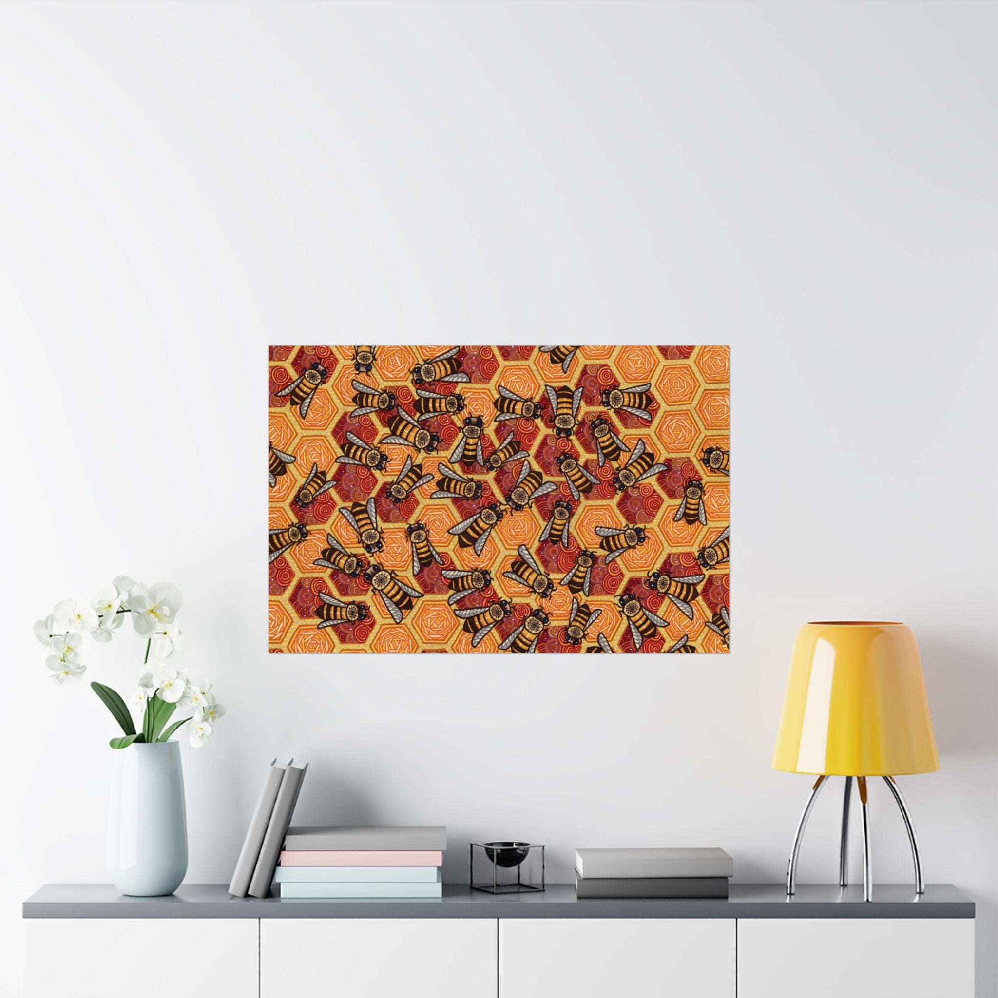 Honeycomb Harmony Poster Print