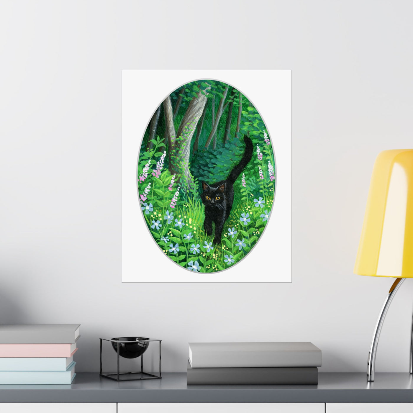 Whiskered Welcome Poster Print