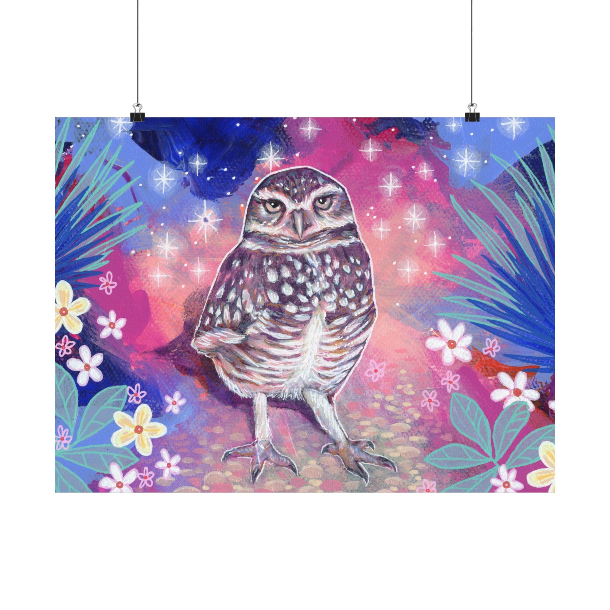 The Burrowing Owl Poster Print