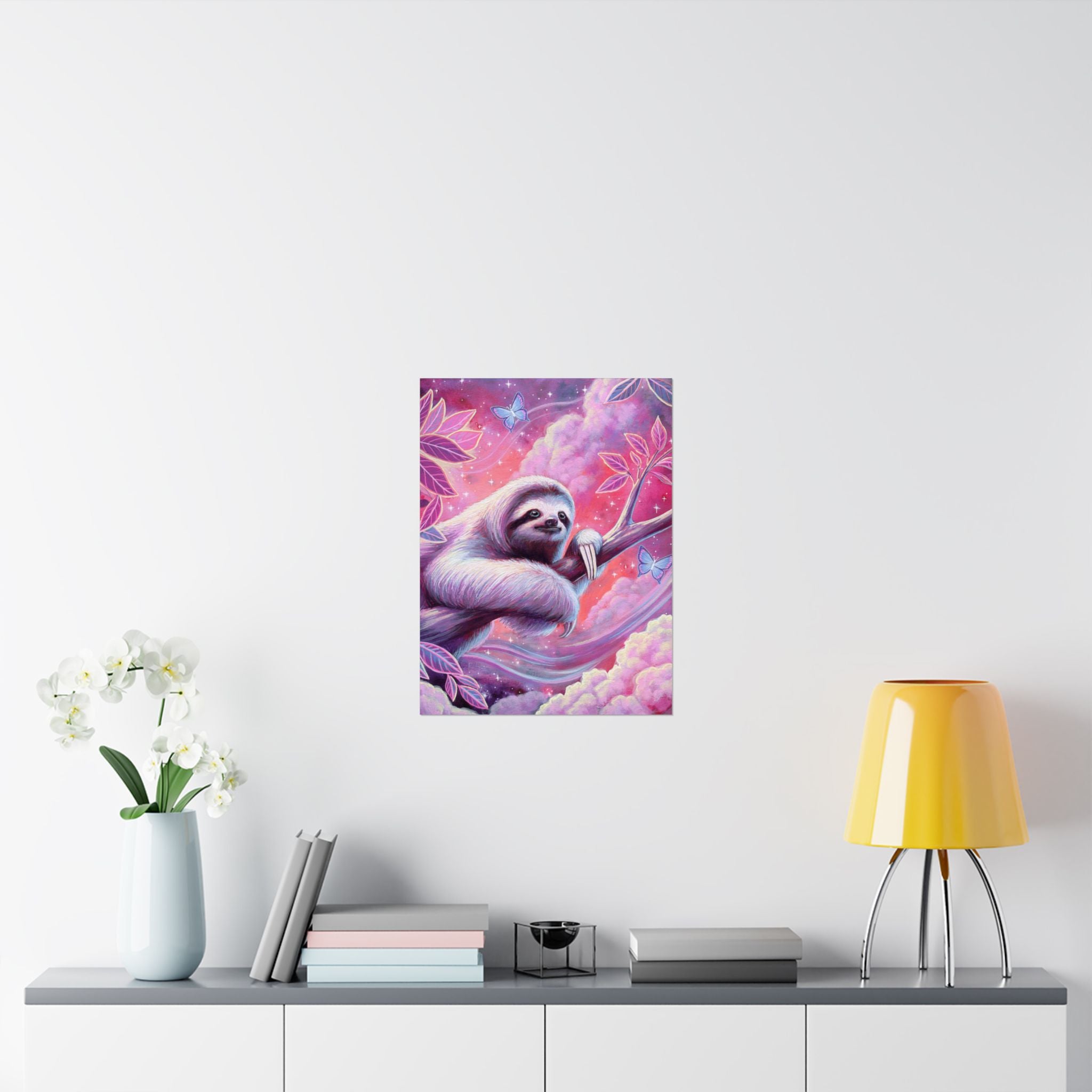 Stargazer Sloth Poster Print