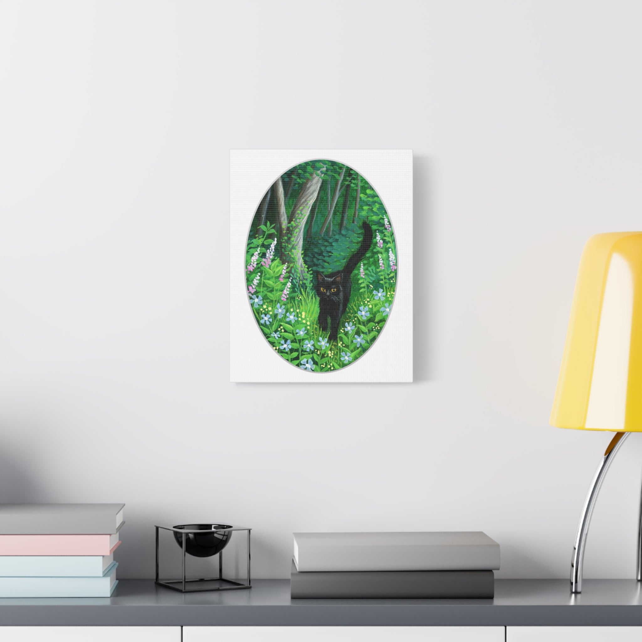 Whiskered Welcome Canvas Print