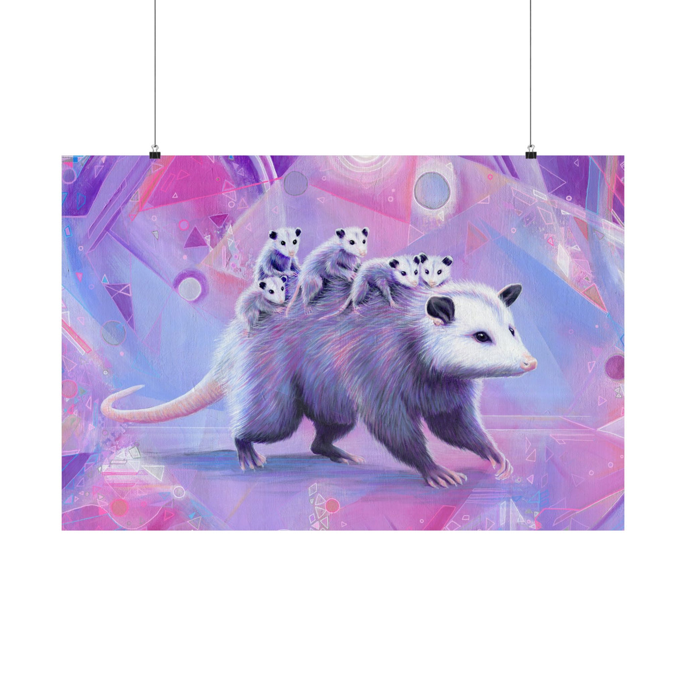 Mama Opossum Poster Print