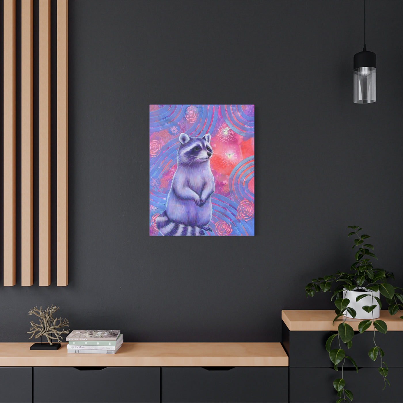 Curious Raccoon Canvas Print