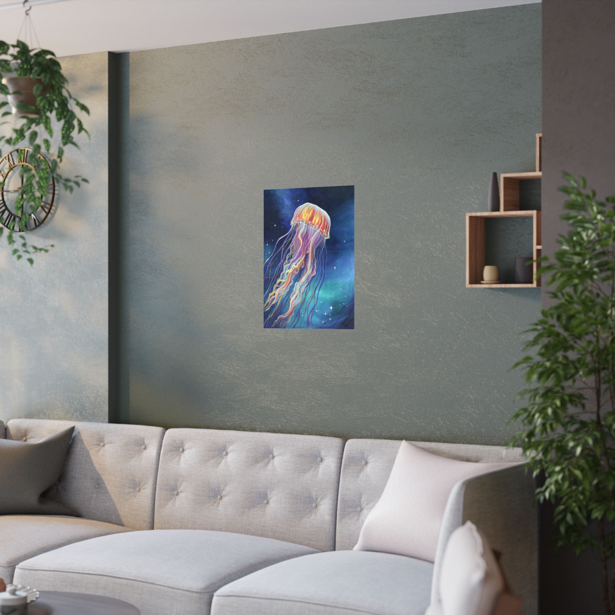 Ethereal Jellyfish Poster Print