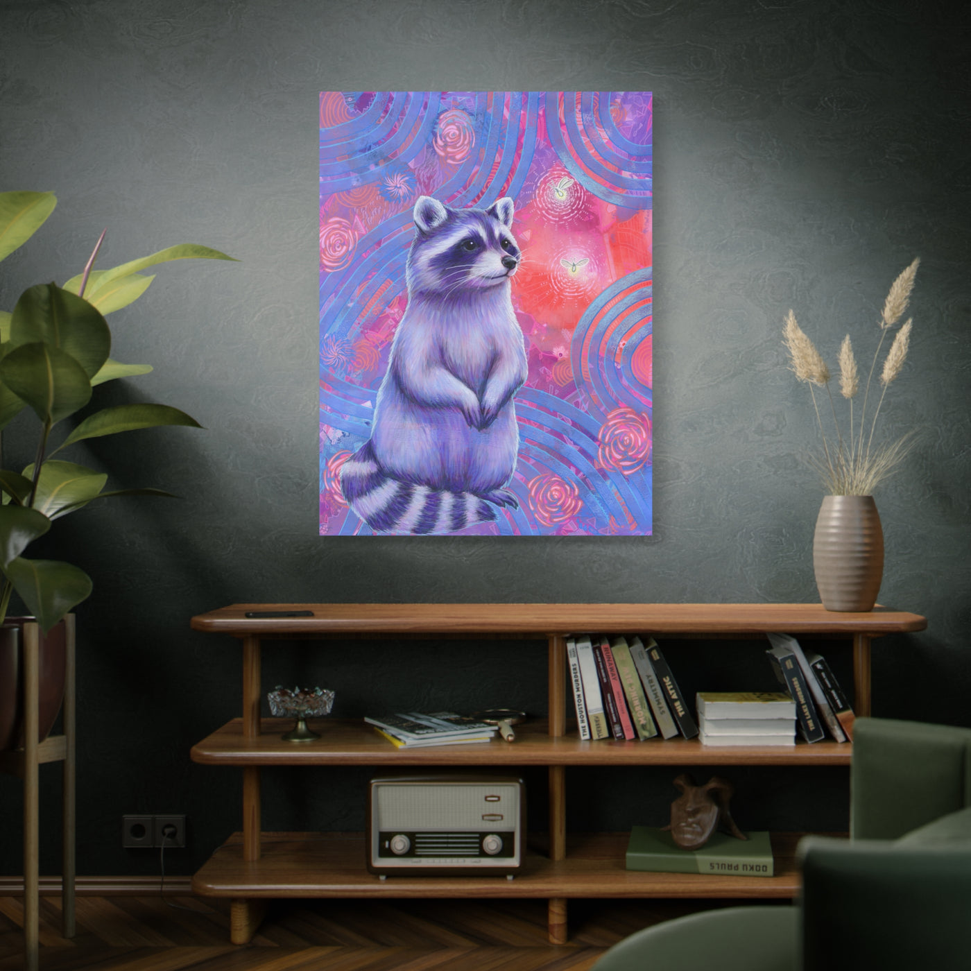 Curious Raccoon Canvas Print