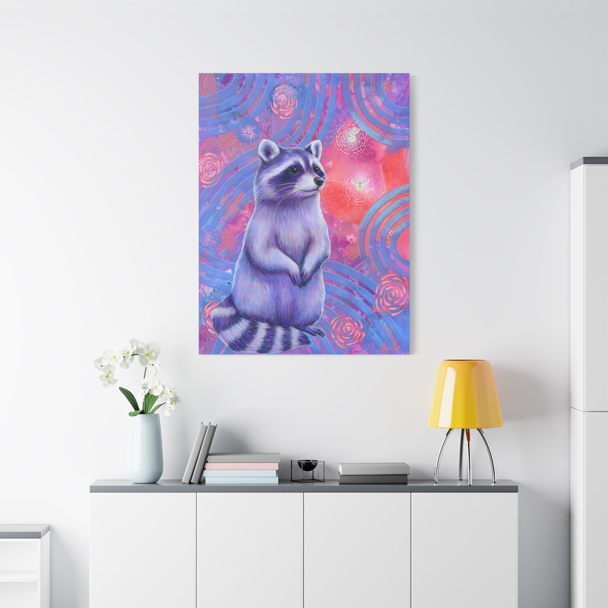 Curious Raccoon Canvas Print