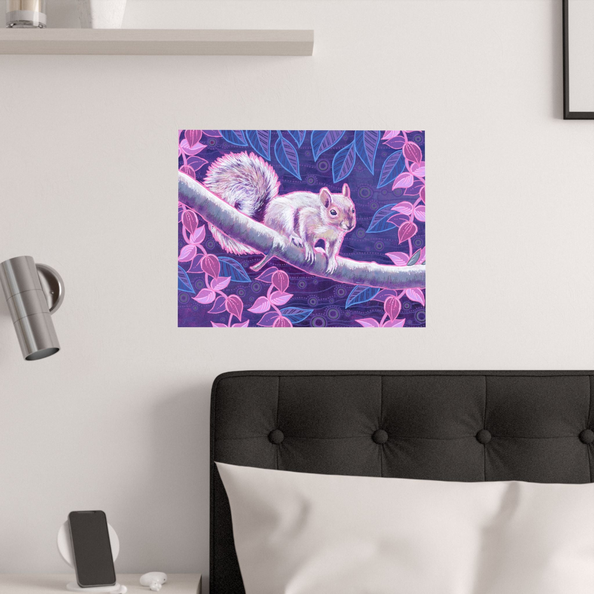 Shy Squirrel Poster Print
