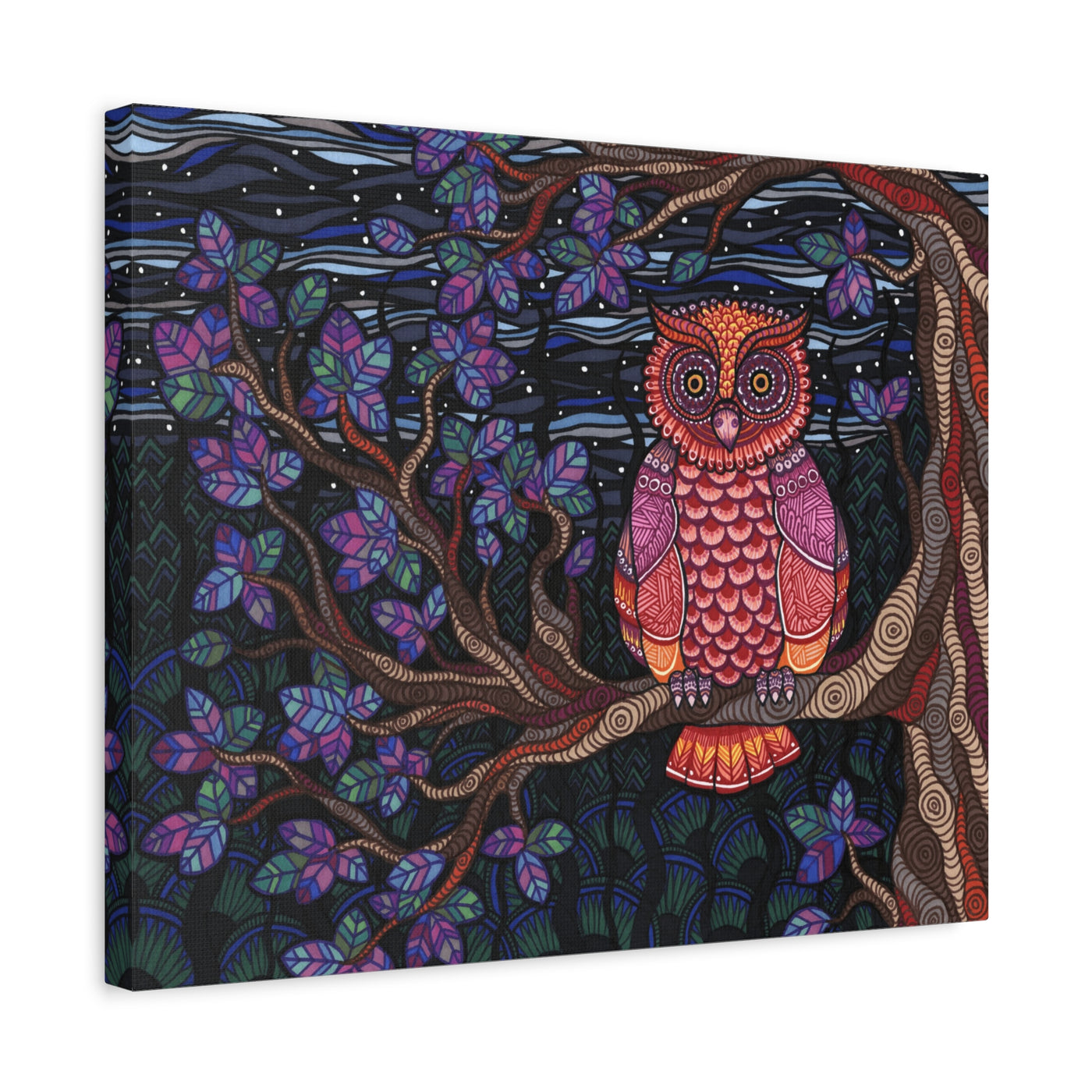 Owl Tree Canvas Print