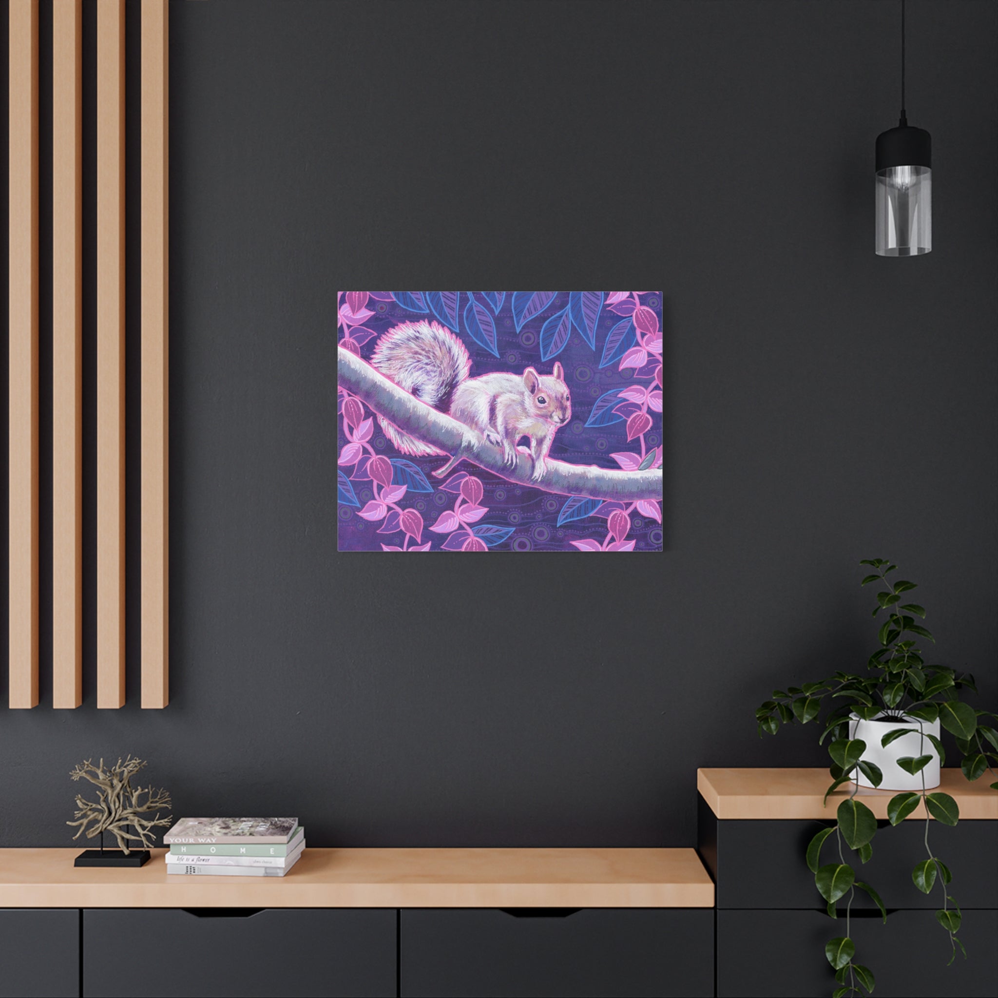 Shy Squirrel Canvas Print